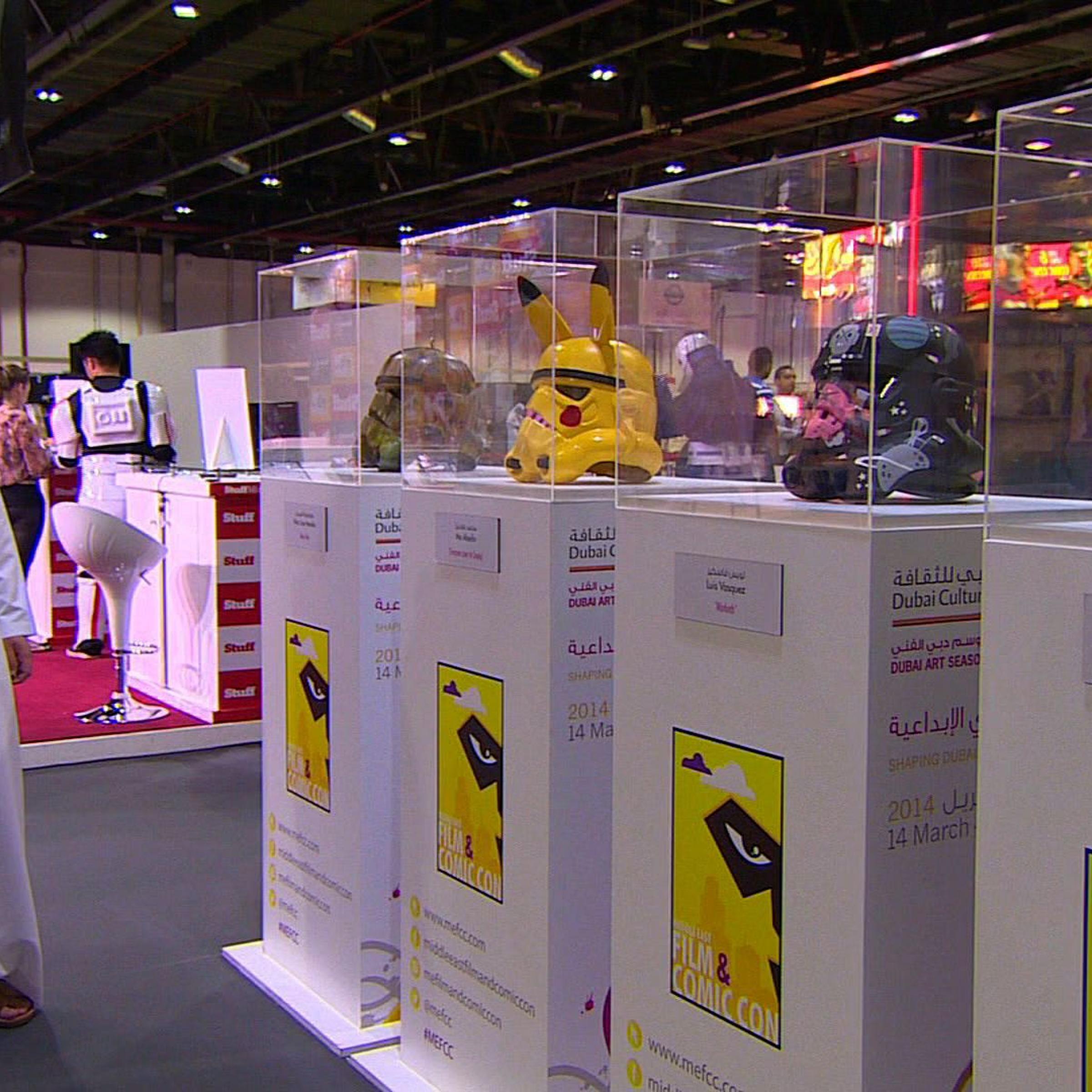Fans dressed as their favorite characters rushed to Dubai and Middle East Comic Con.