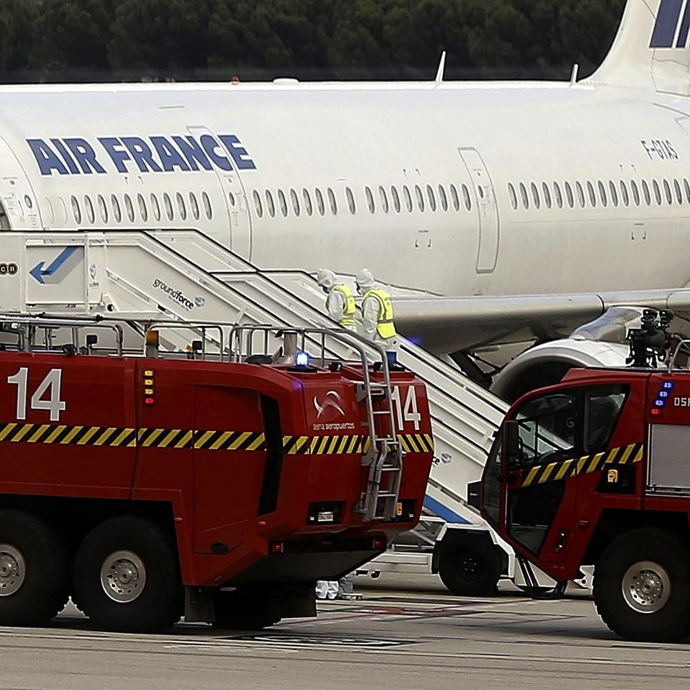 Air France jet isolated at Madrid airport over suspected Ebola case