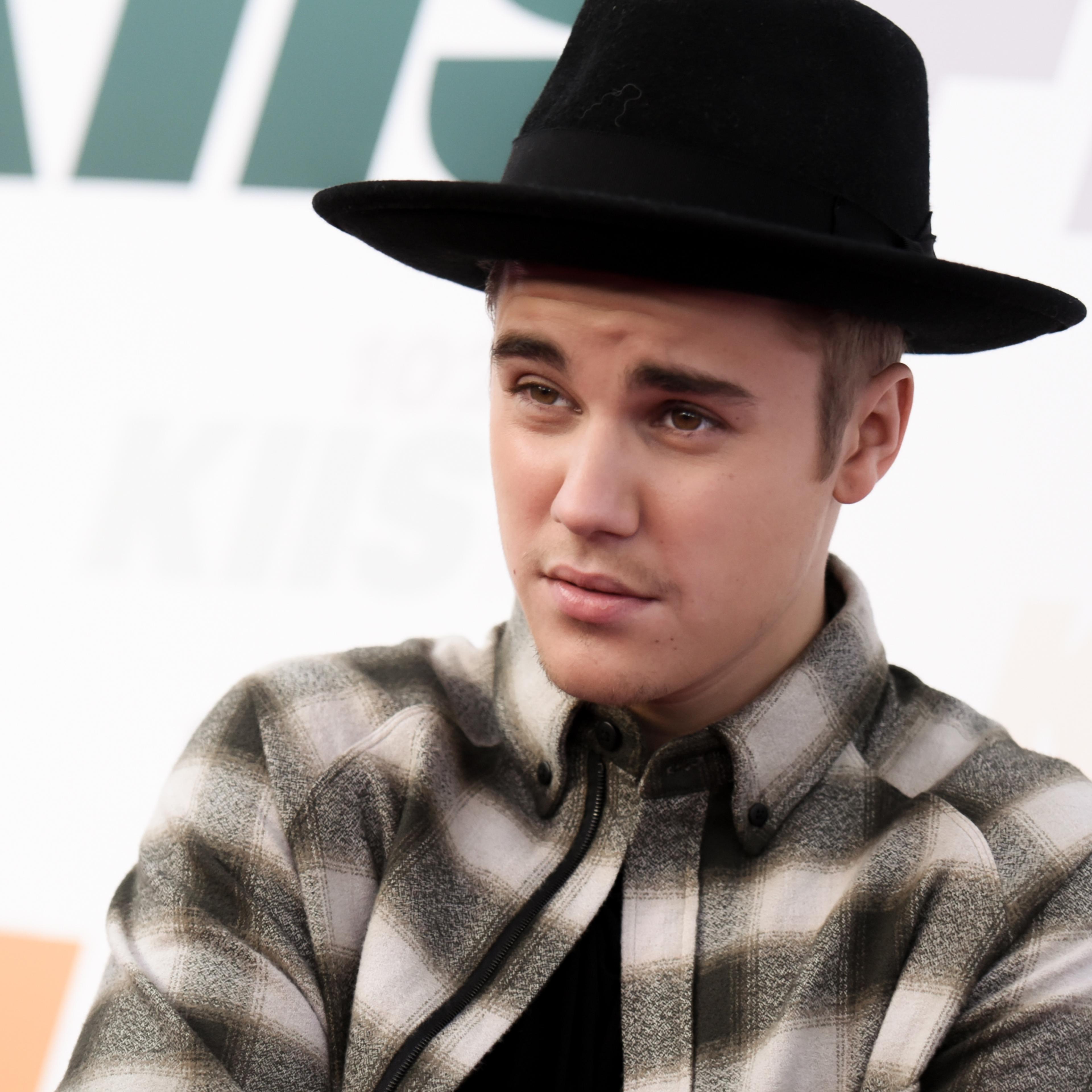 Justin Bieber arrives at Wango Tango 2015 in Carson, Calif. on May 9, 2015.