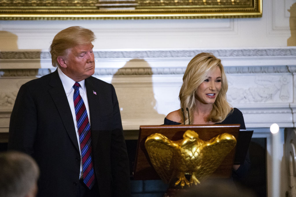 President Trump Speaks At A Dinner Celebrating Evangelical Leadership