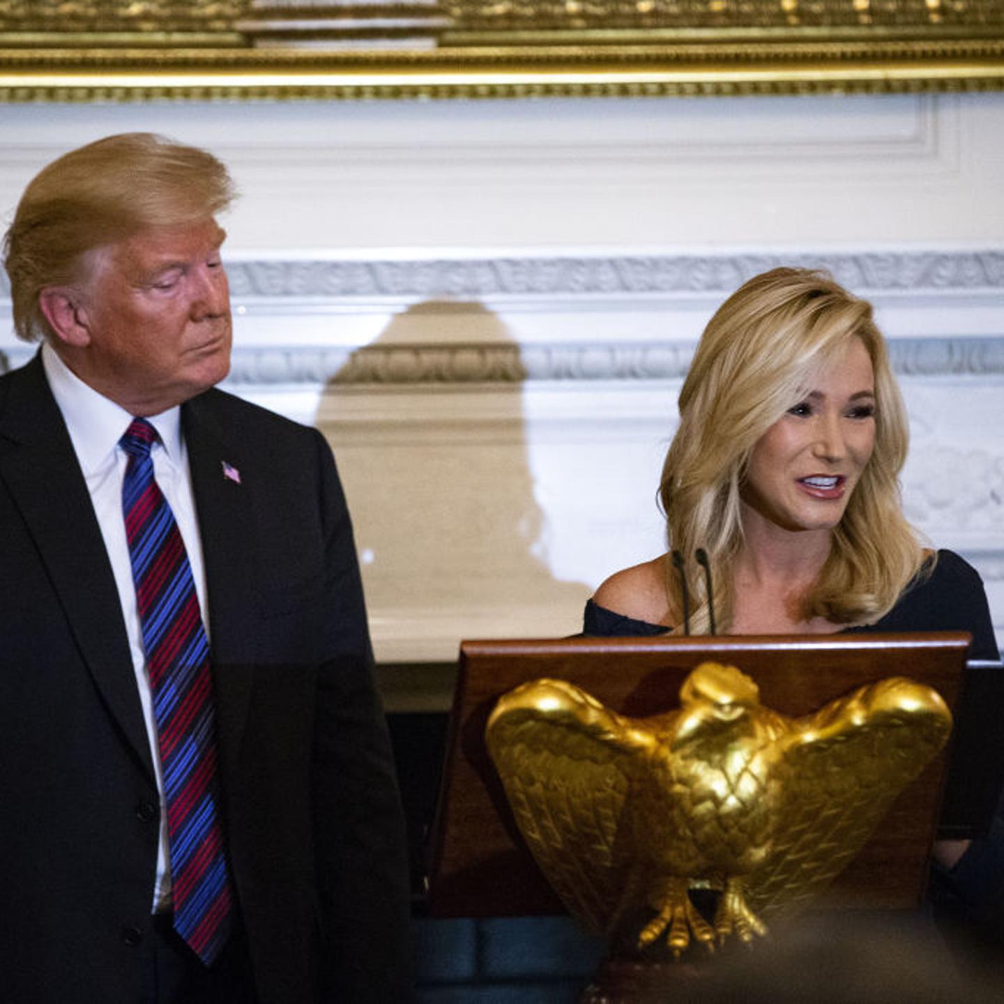 President Trump Speaks At A Dinner Celebrating Evangelical Leadership