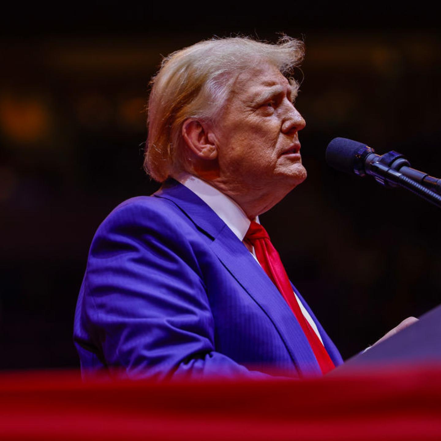 Donald Trump Holds Campaign Rally At Madison Square Garden In NYC
