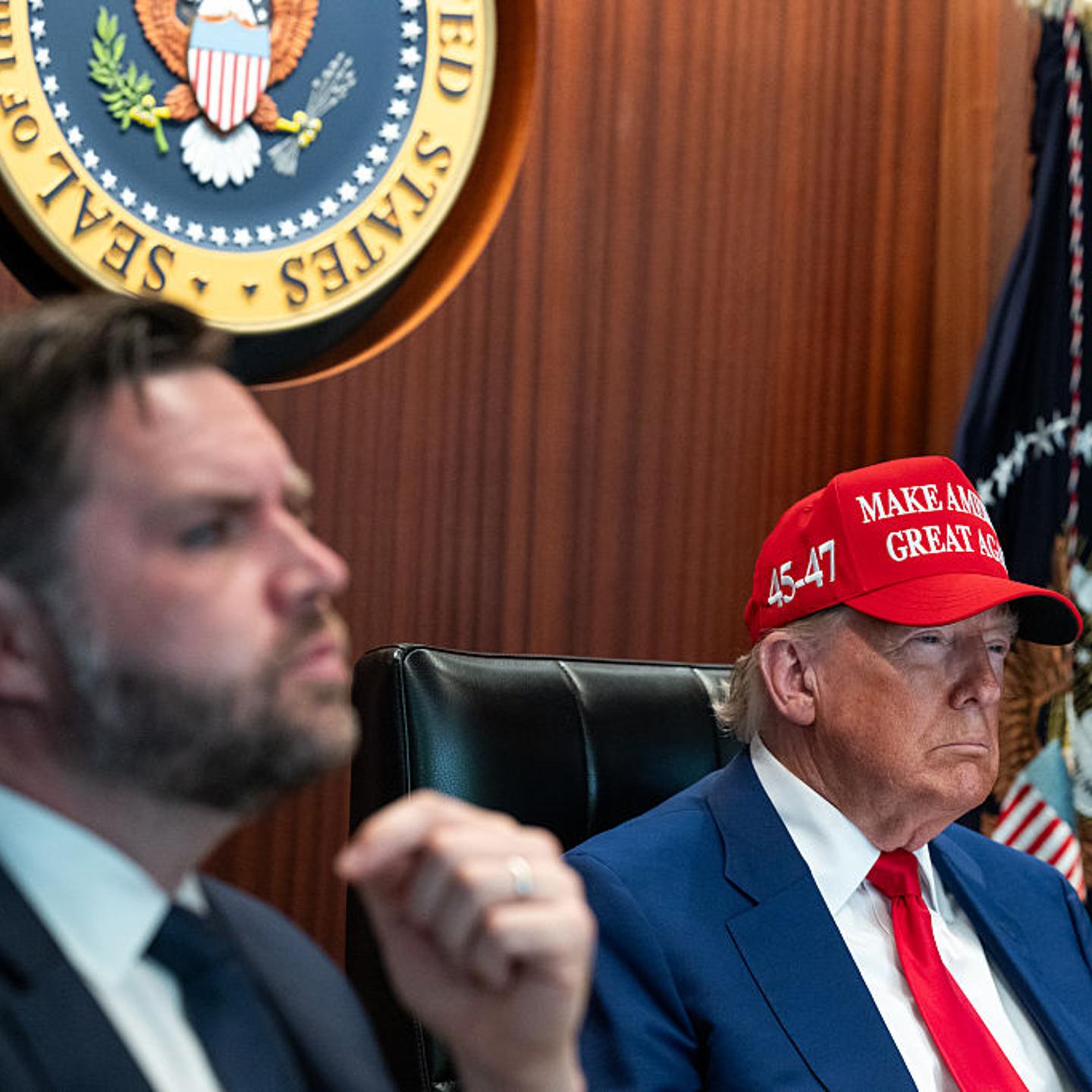 President Trump In The Situation Room During Strike on Iran