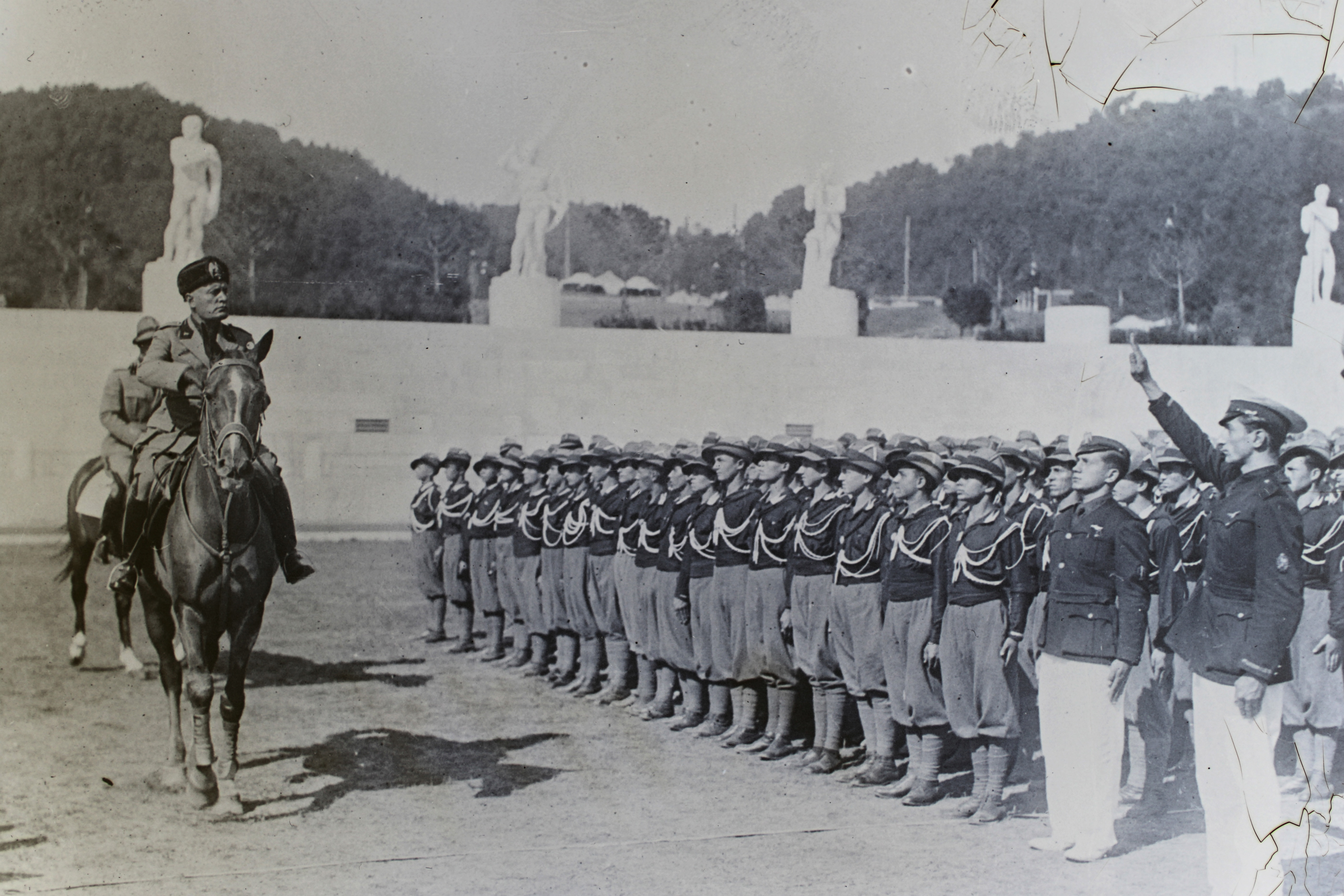 Benito Mussolini At The Avangardists' Parade