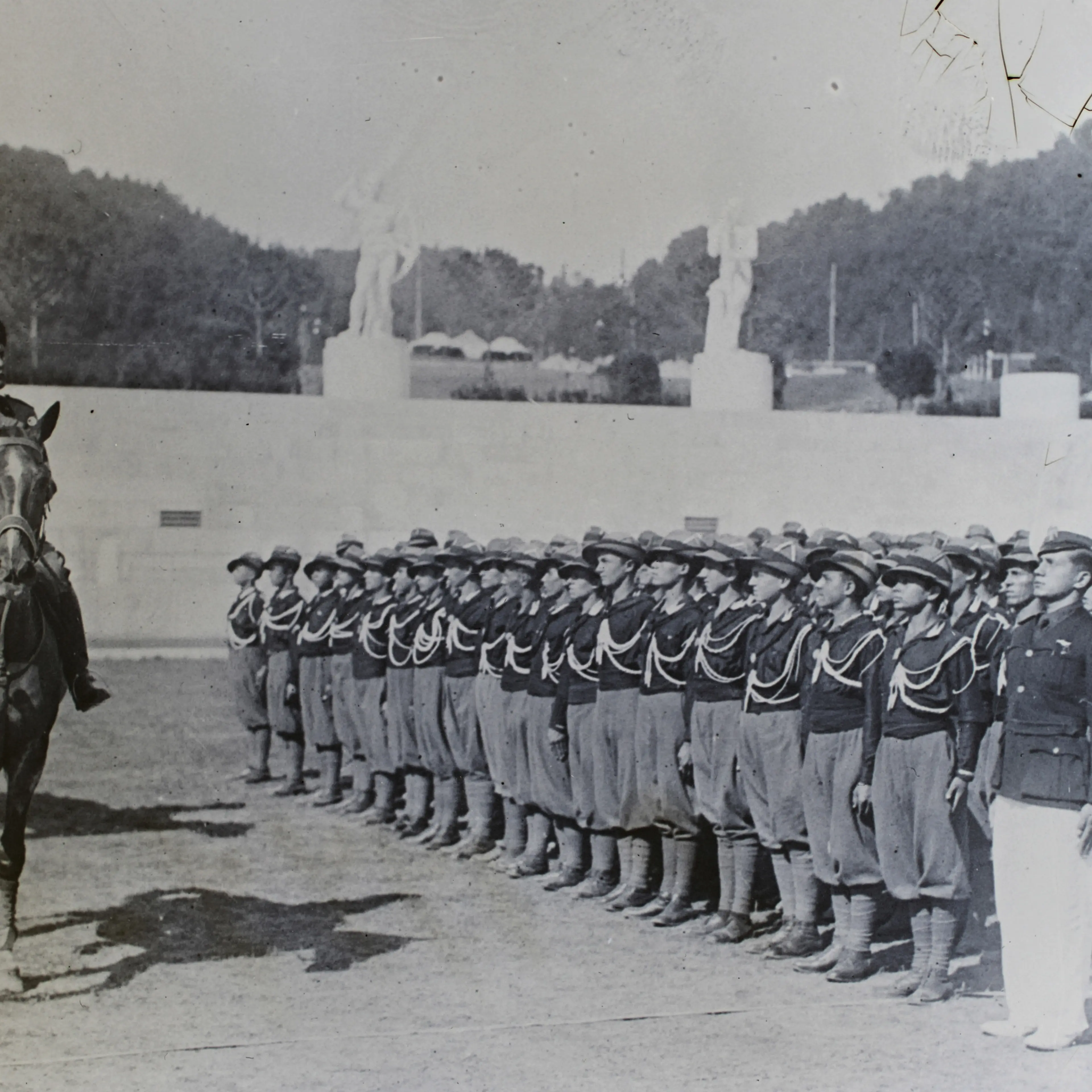 Benito Mussolini At The Avangardists' Parade
