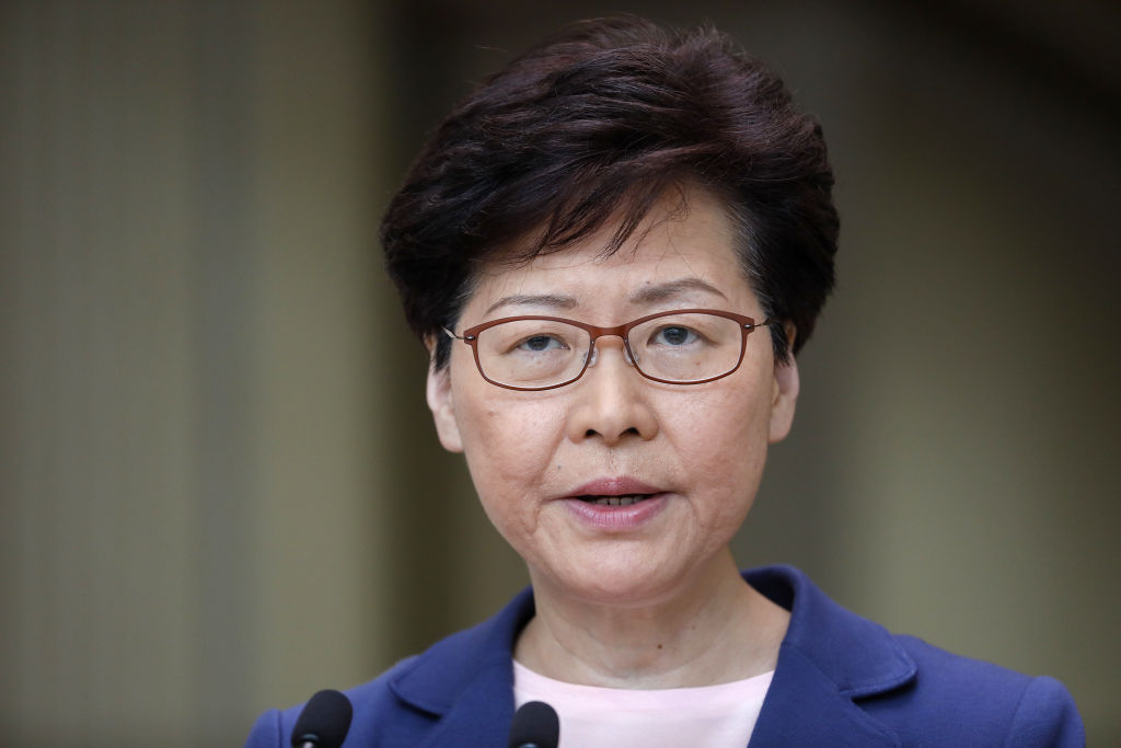 Hong Kong Chief Executive Carrie Lam Holds News Conference