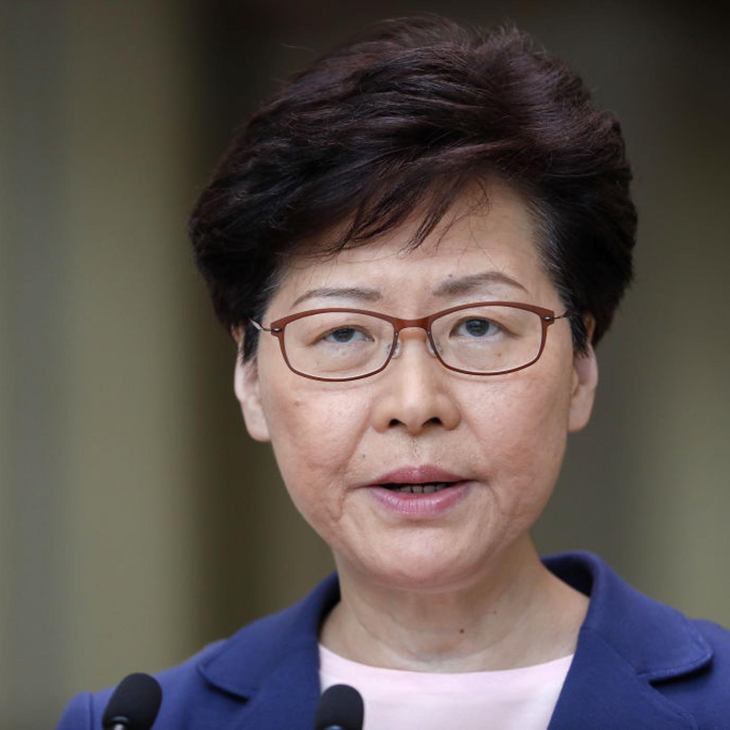 Hong Kong Chief Executive Carrie Lam Holds News Conference