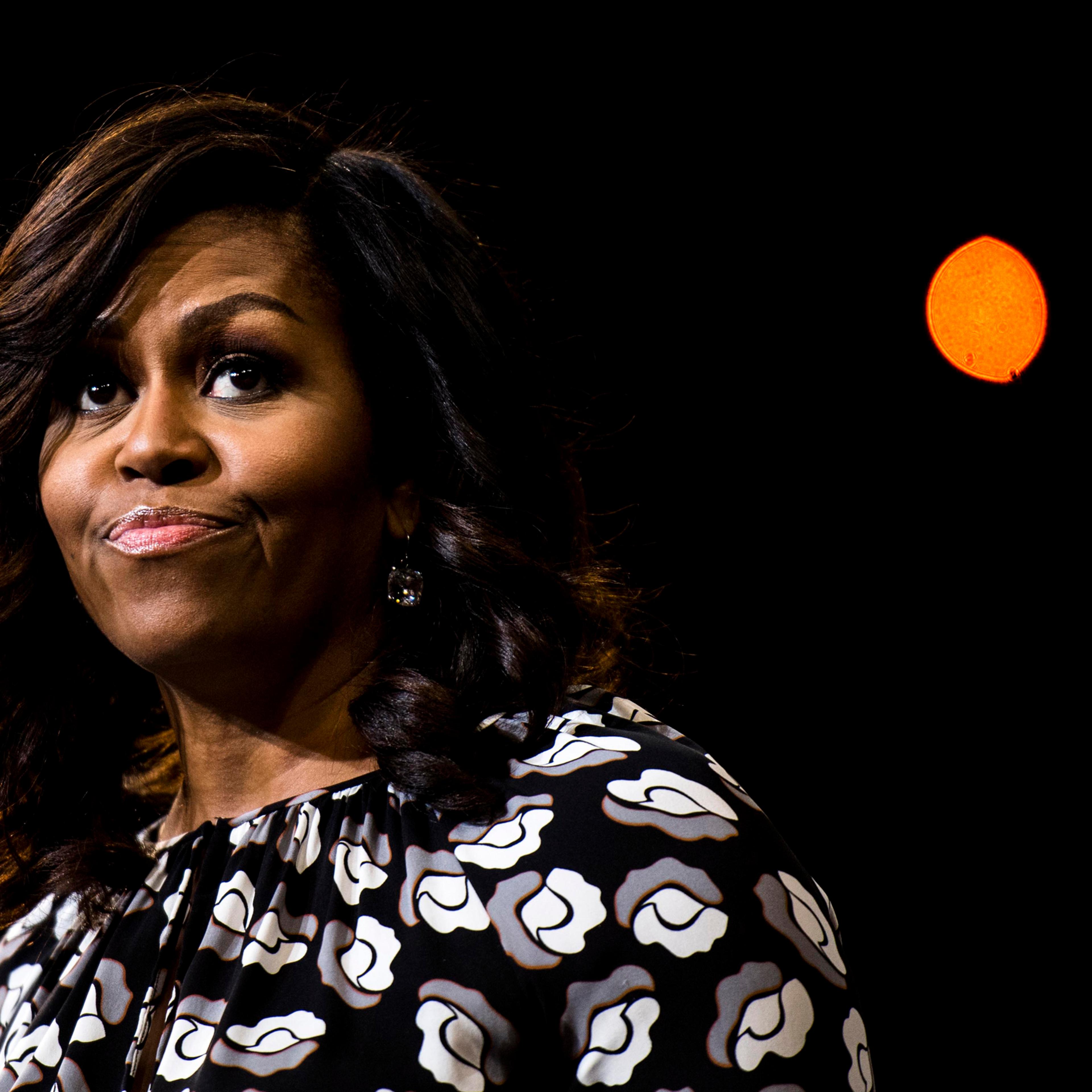 First Lady Michelle Obama speaks during a Clinton campaign in Winston-Salem, North Carolina, on Oct. 27, 2016.