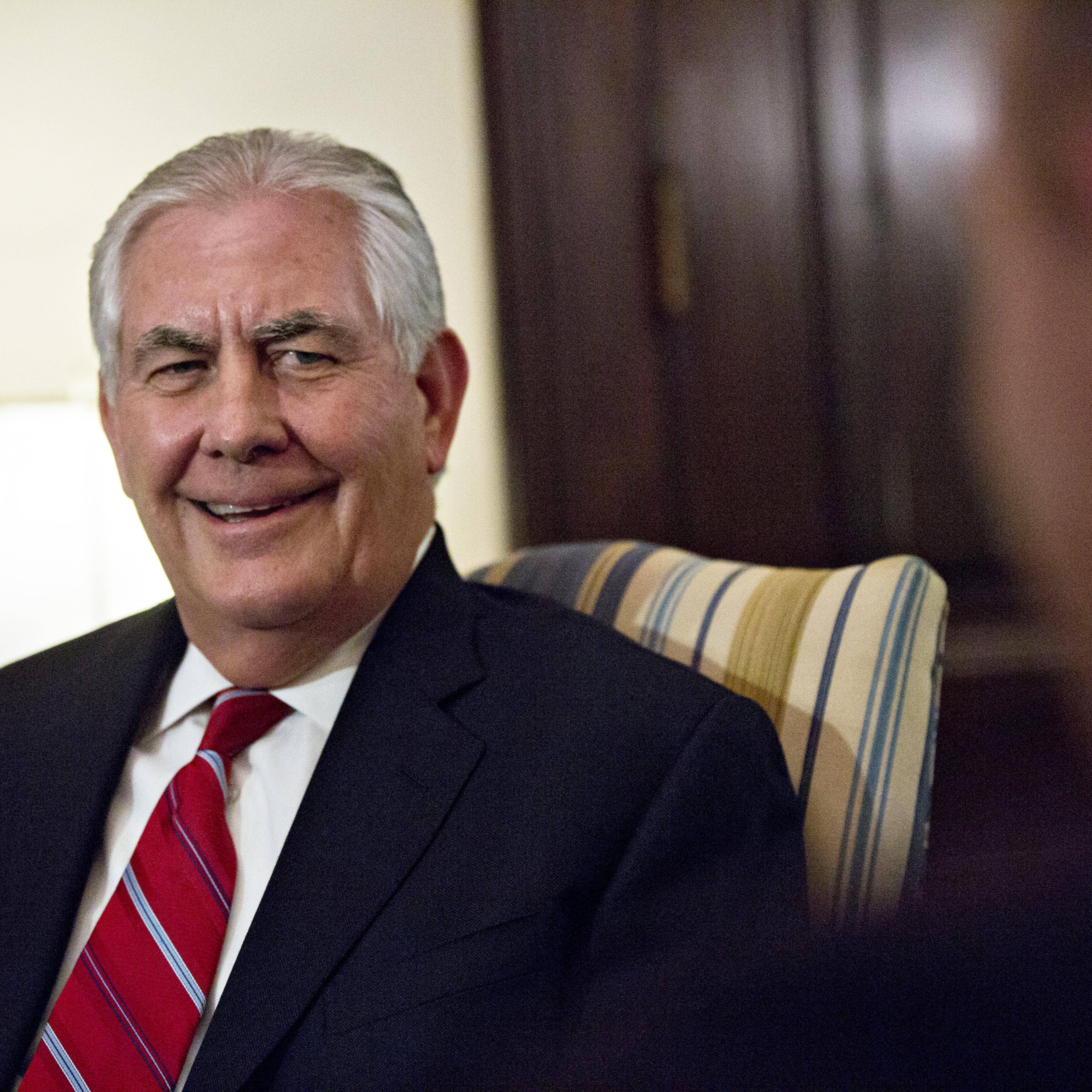 Secretary Of State Nominee Rex Tillerson Meets With Senators On Capitol Hill