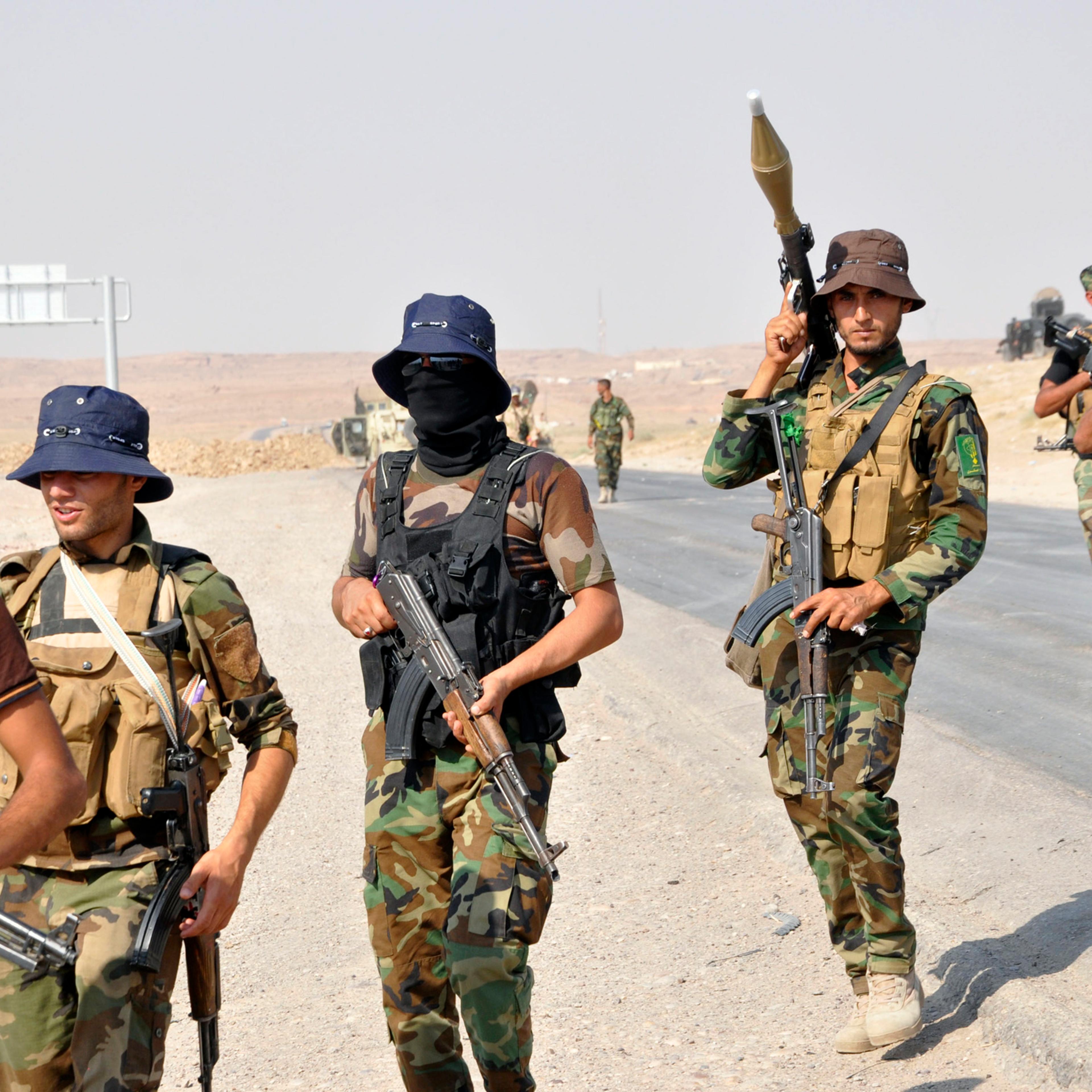 Iraqi security forces and Shi'ite militias advance towards town of Amerli from their position in the Ajana
