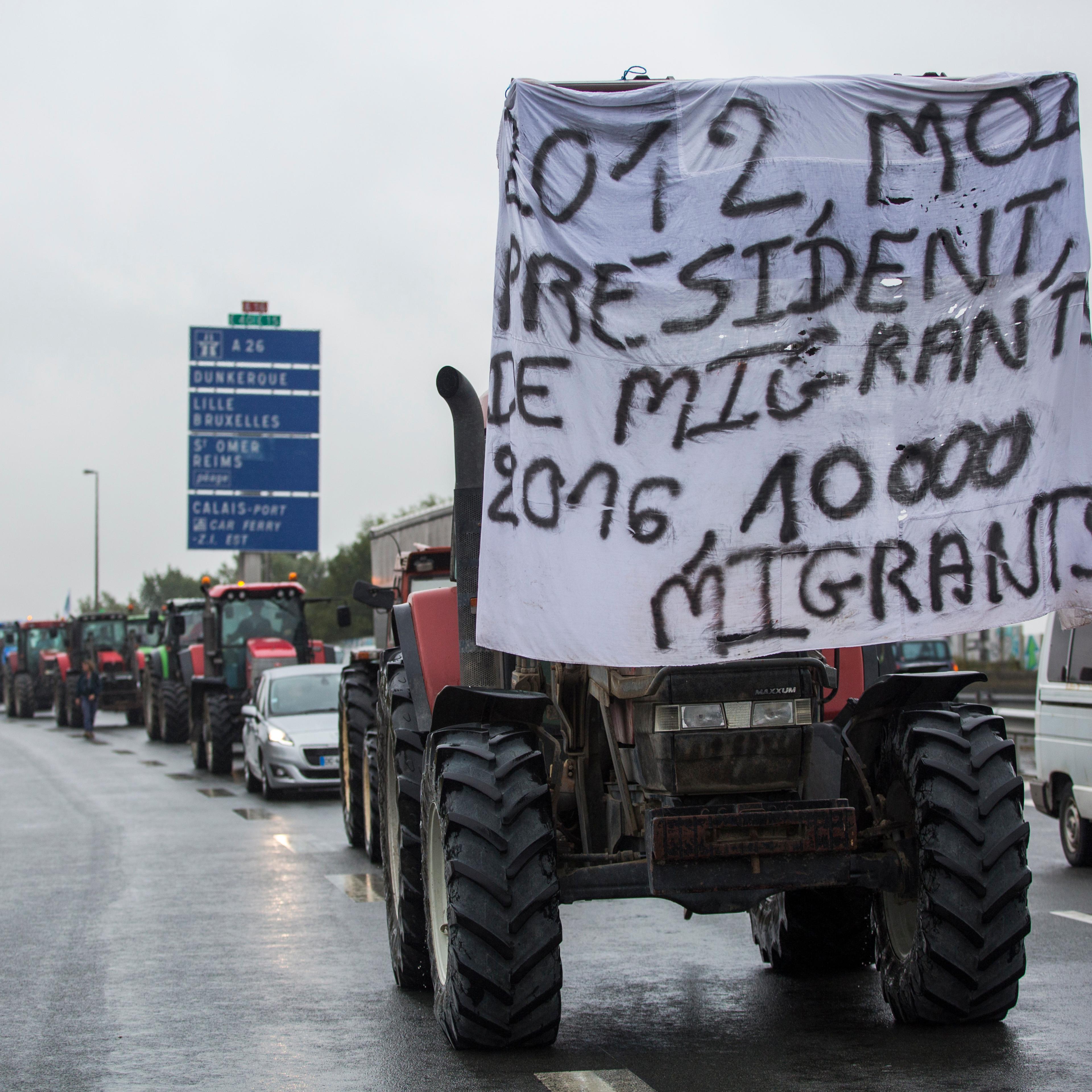 Local Business Owners Protest At The Jungle Migrant Camp