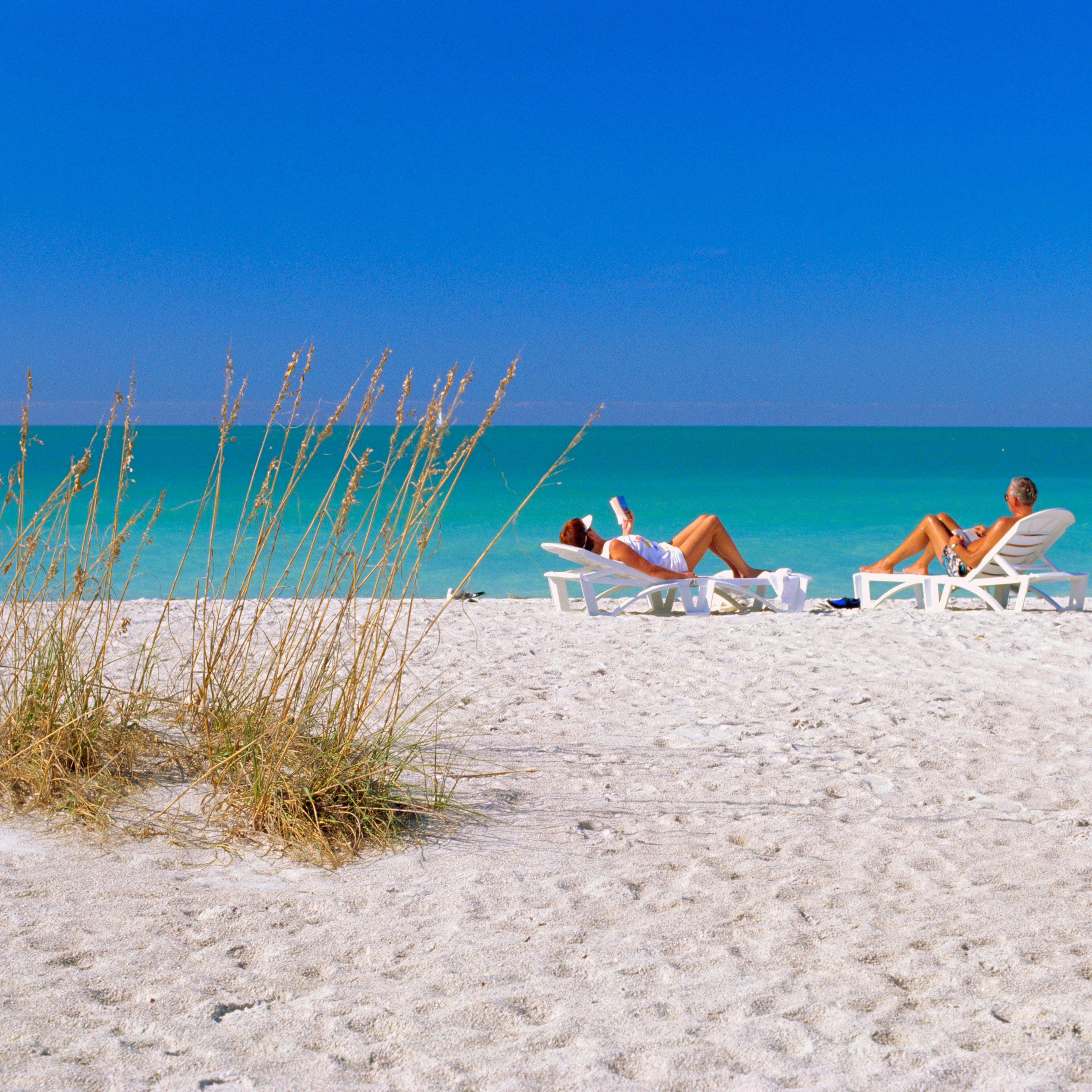 Gulf Coast beach, Anna Maria Island, north of Longboat Key, Florida, USA
