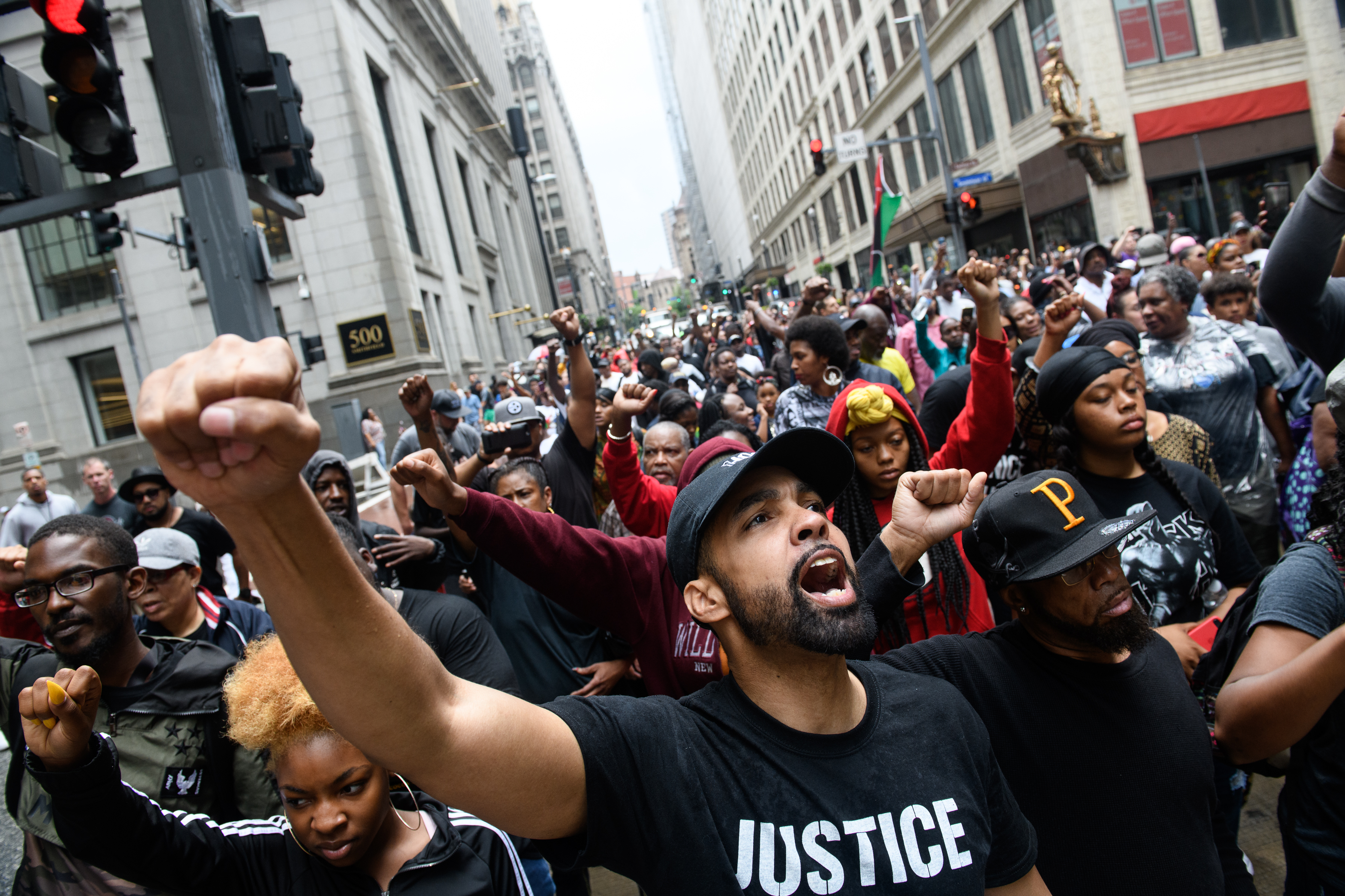 Demonstration Continue In Pittsburgh After Unarmed Black Teen Was Fatally Shot In Back By Police While Fleeing A Traffic Stop
