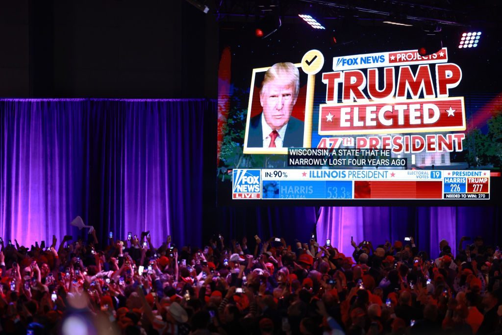 Republican Presidential Nominee Donald Trump Holds Election Night Event In West Palm Beach