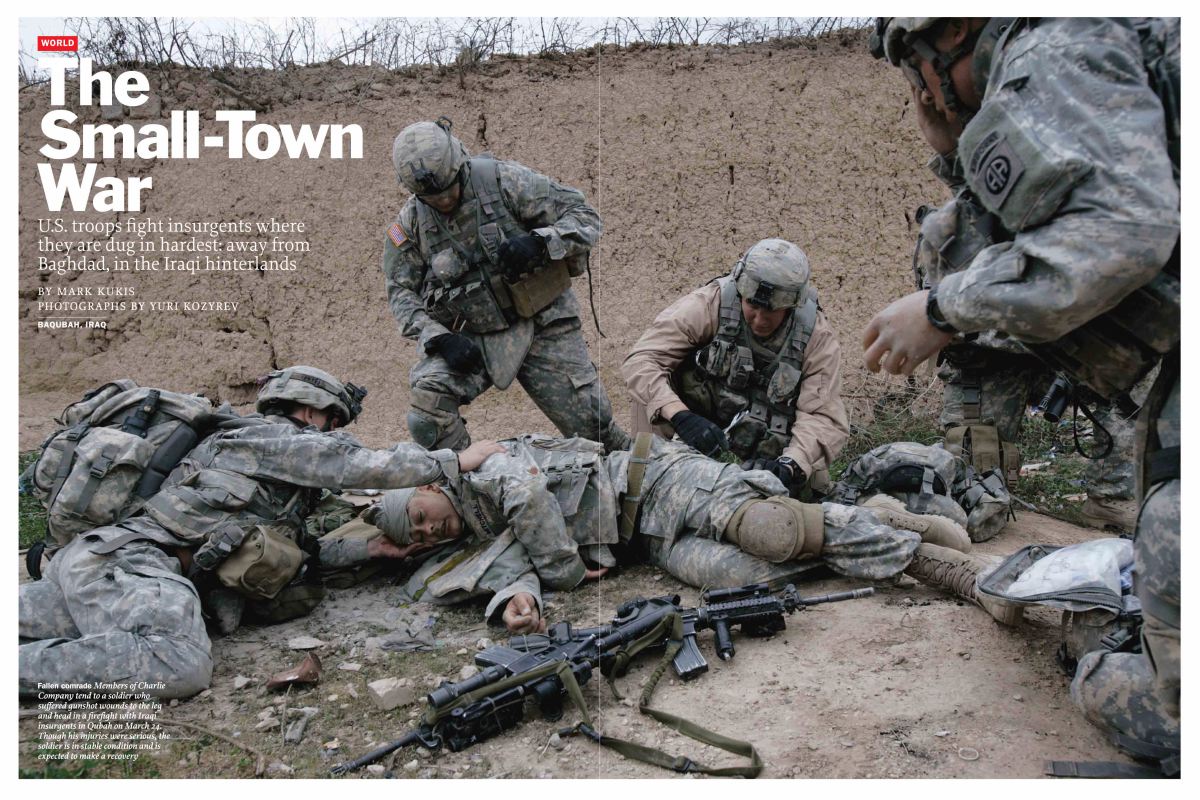 <b>From the April 9, 2007 issue of TIME.</b> <br><br>"During the height of the Sunni insurgency, the only way to safely access that story was to embed, as Yuri Kozyrev did with Charlie Company in Diyala province."