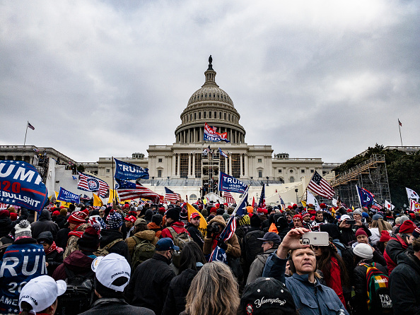 Pro-Trump supporters storm the U.S. Capitol following a rally with President Donald Trump on January 6, 2021 in Washington, DC.