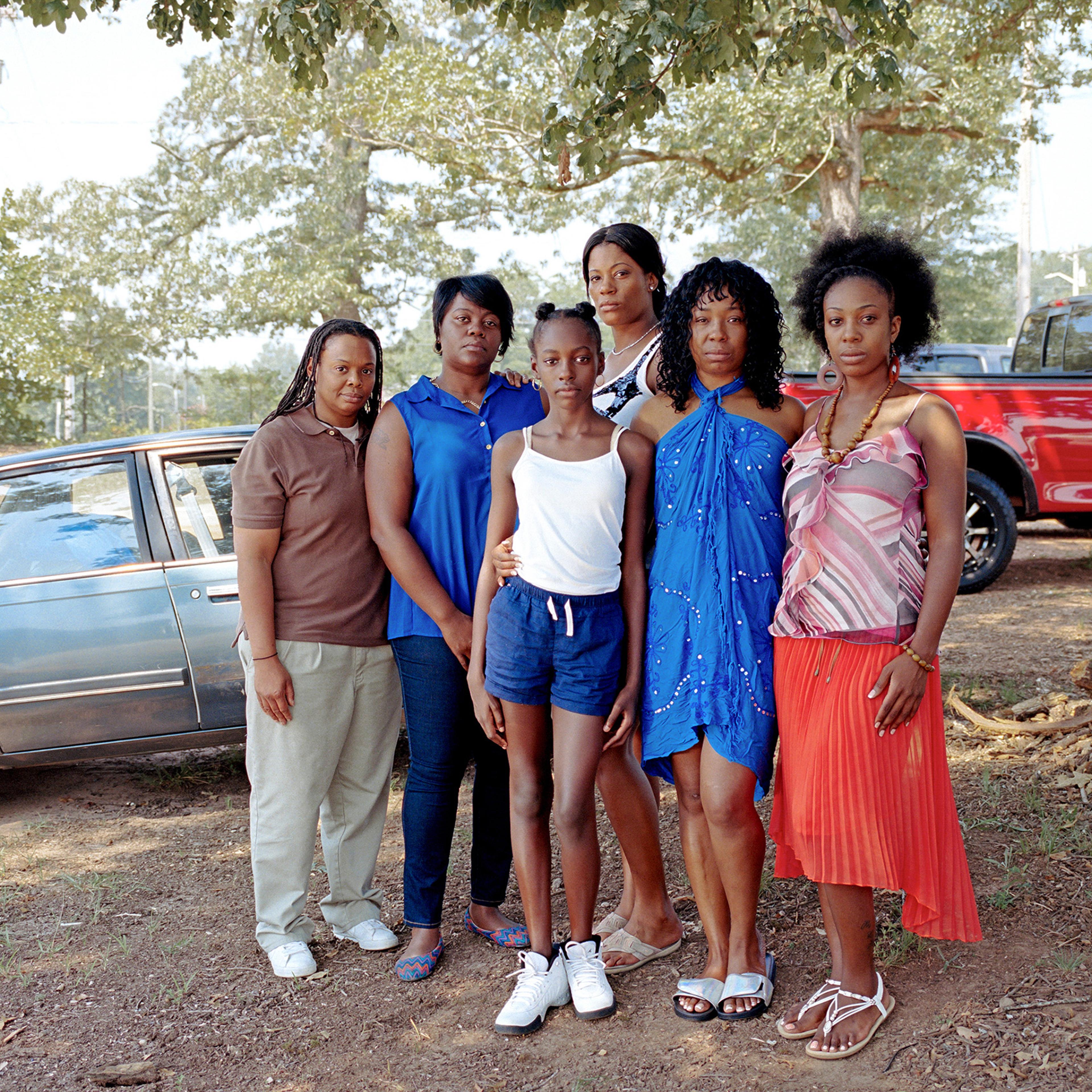 Participants in the Moore’s Ford Bridge Reenactment arrive at the First African Baptist Church in Monroe, Ga., on July 22, 2017, for the 13th annual reenactment of the lynchings.