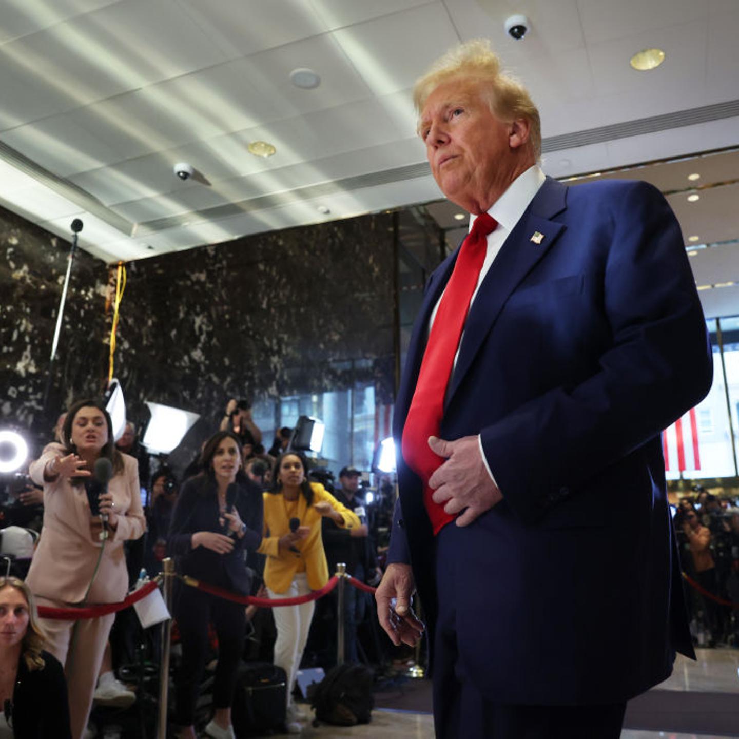 President Trump Holds A Press Conference At Trump Tower Day After Guilty Verdict