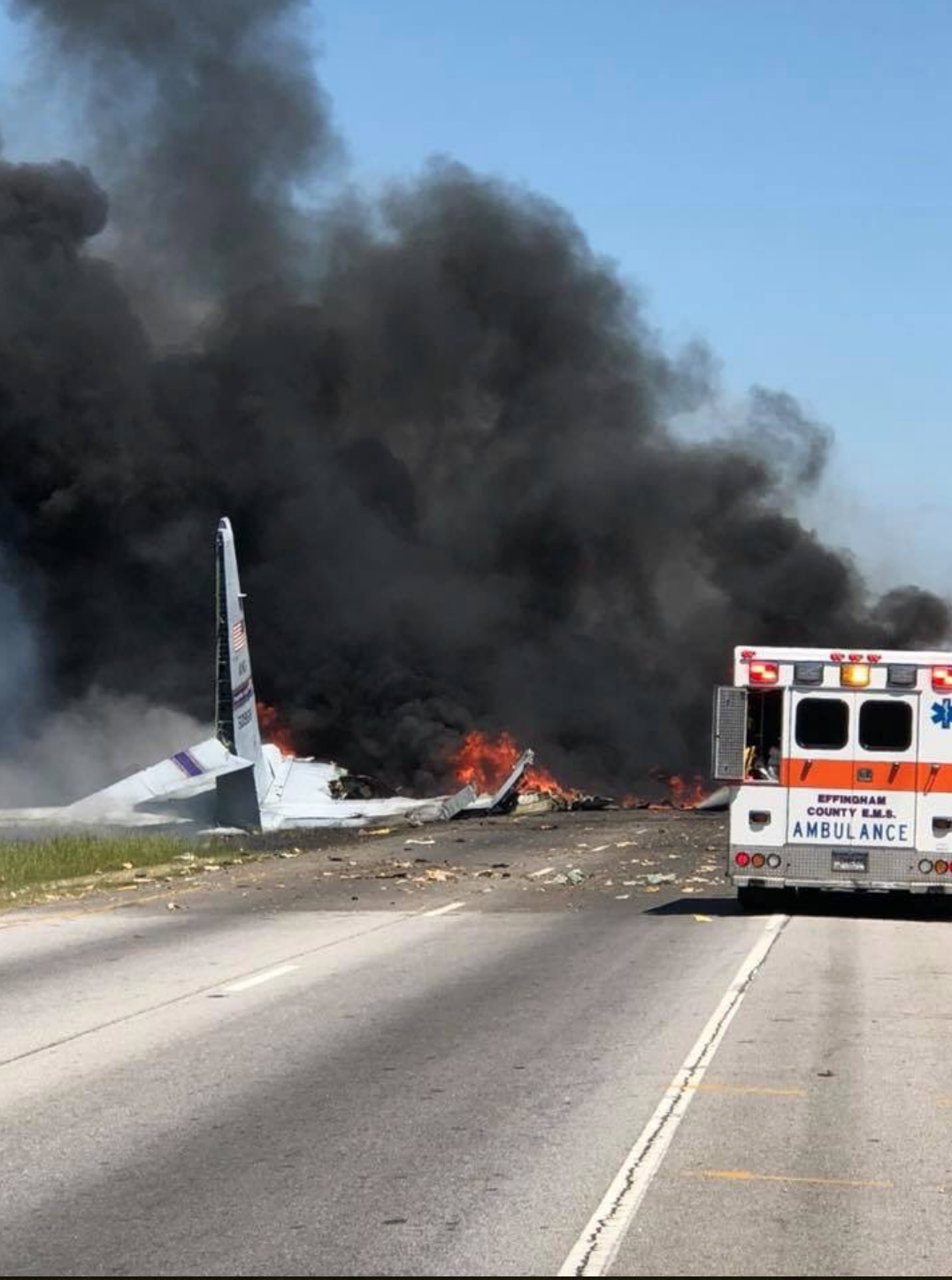 military airplane crash Savannah, Georgia