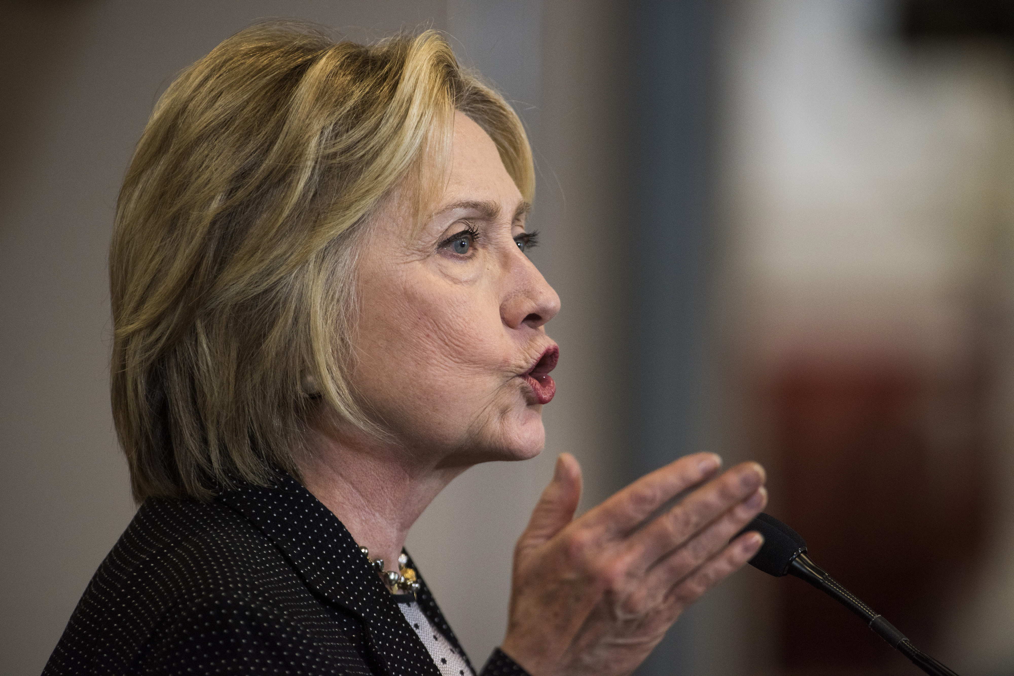Presumptive Democratic Presidential Nominee Hillary Clinton Delivers Economic Speech In Ohio