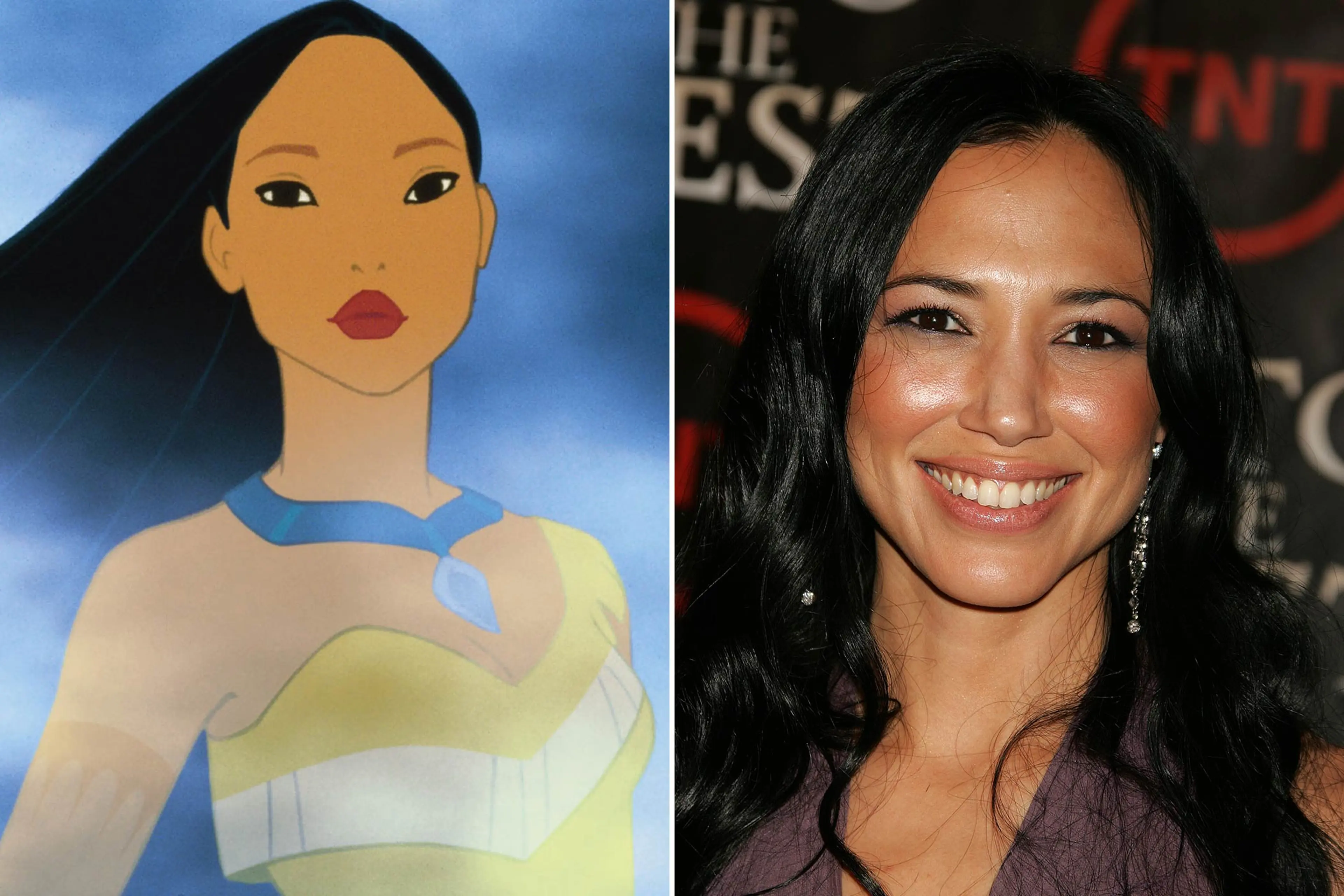 Pocahontas: Irene Bedard Born in Alaska, Irene Bedard is of Inupiat, Inuit and Métis descent. Bedard was not only the voice of Pocahontas, animators also incorporated some of her facial expressions into the character.
