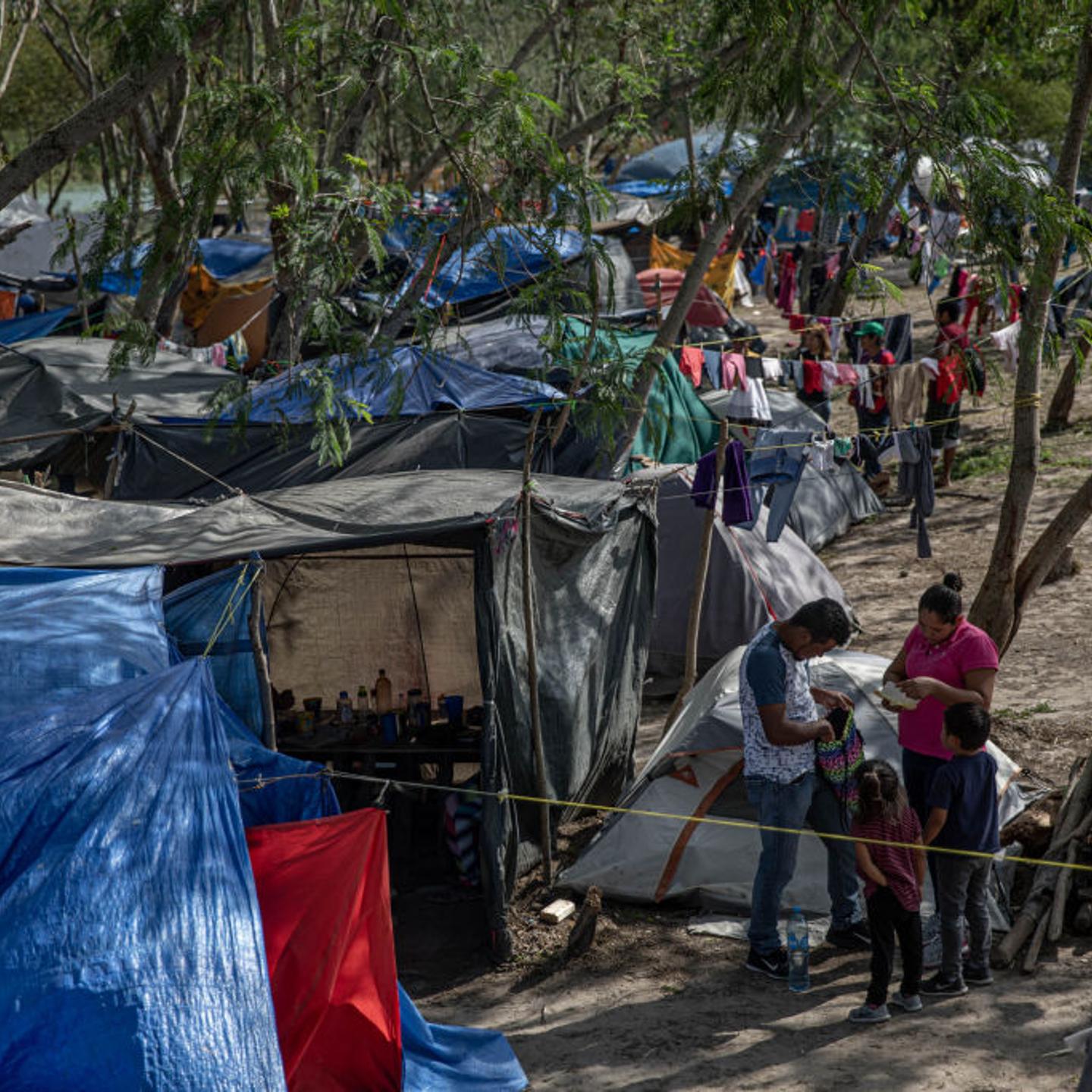 Migrant Camp For Asylum Seekers in Matamoros