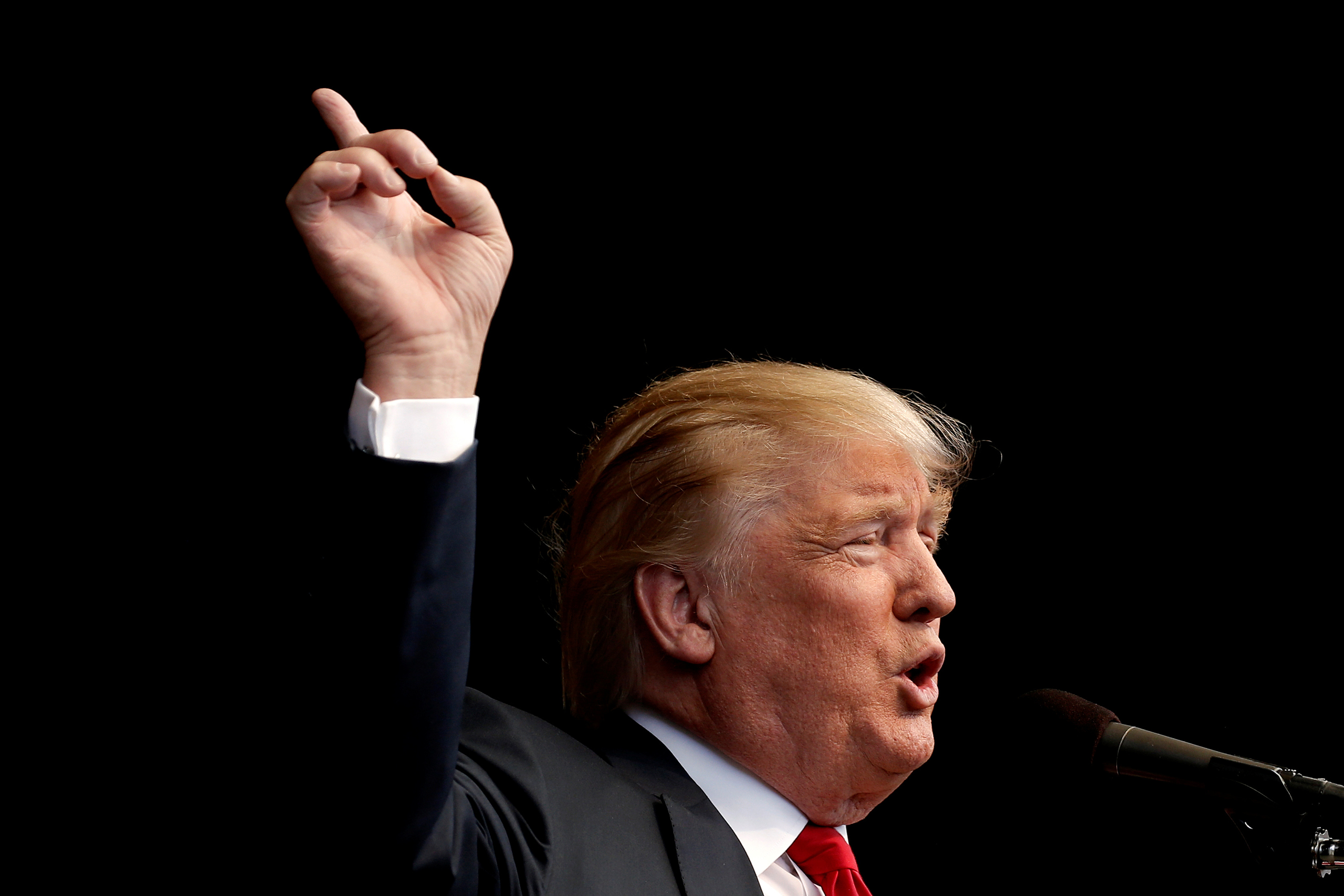 Donald Trump speaks at a campaign rally in Henderson, Nevada, Oct. 5, 2016.