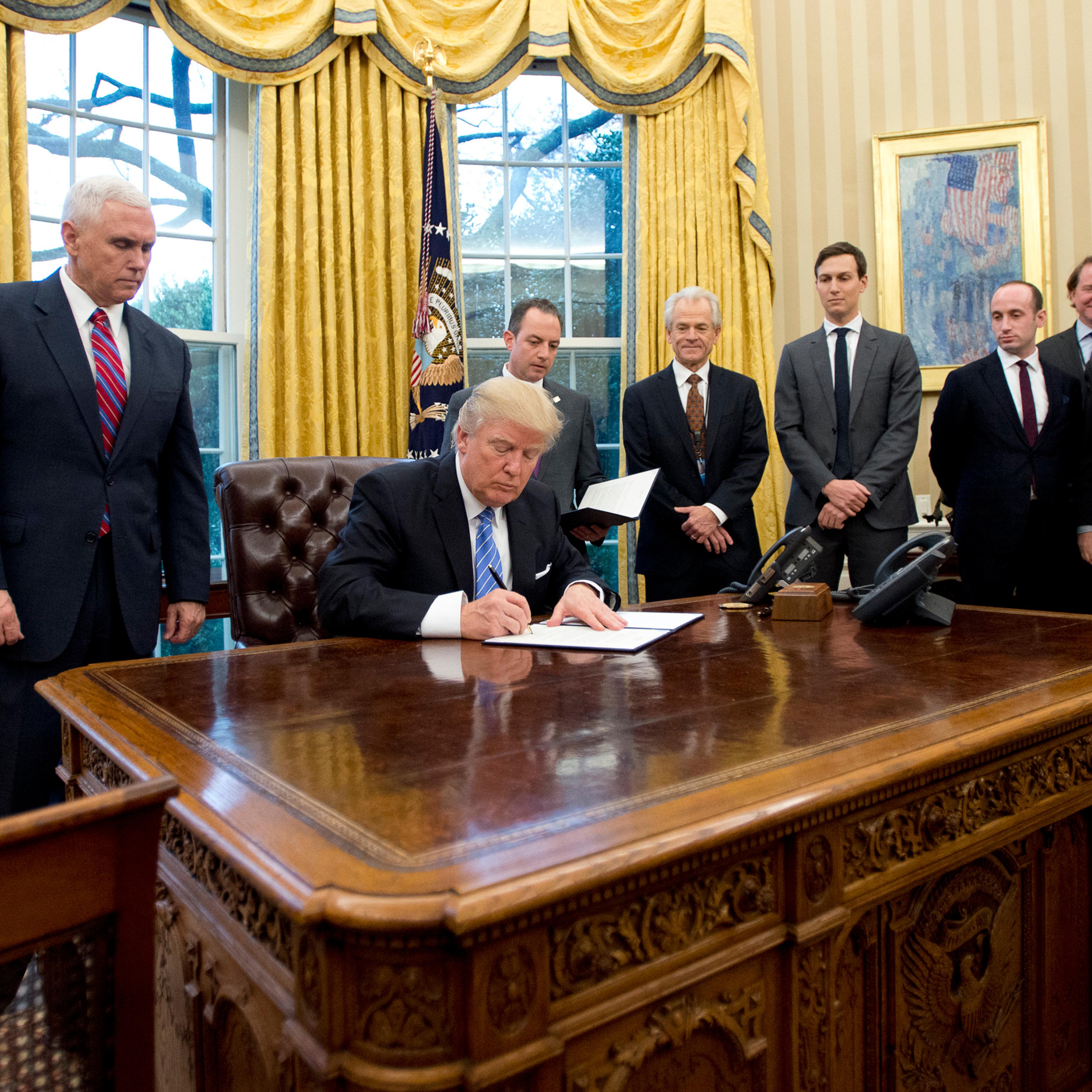 President Donald Trump Signs Executive Orders