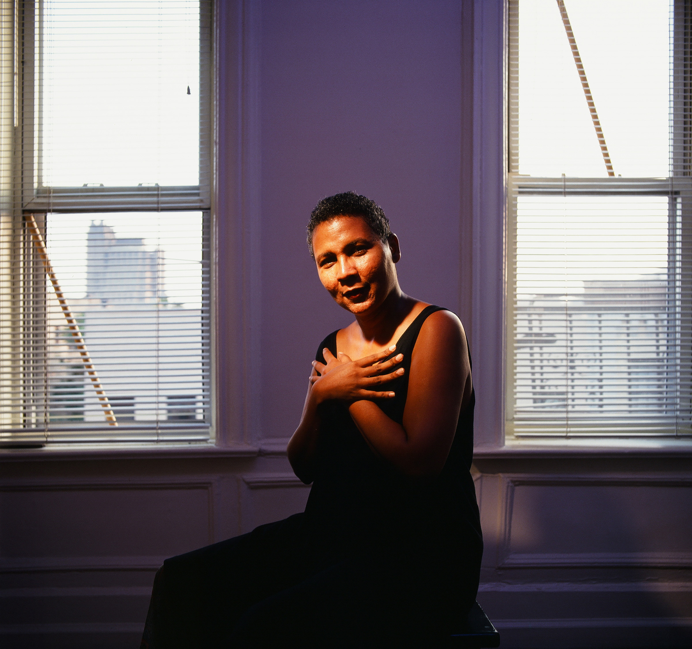 bell hooks in New York City in 1992.