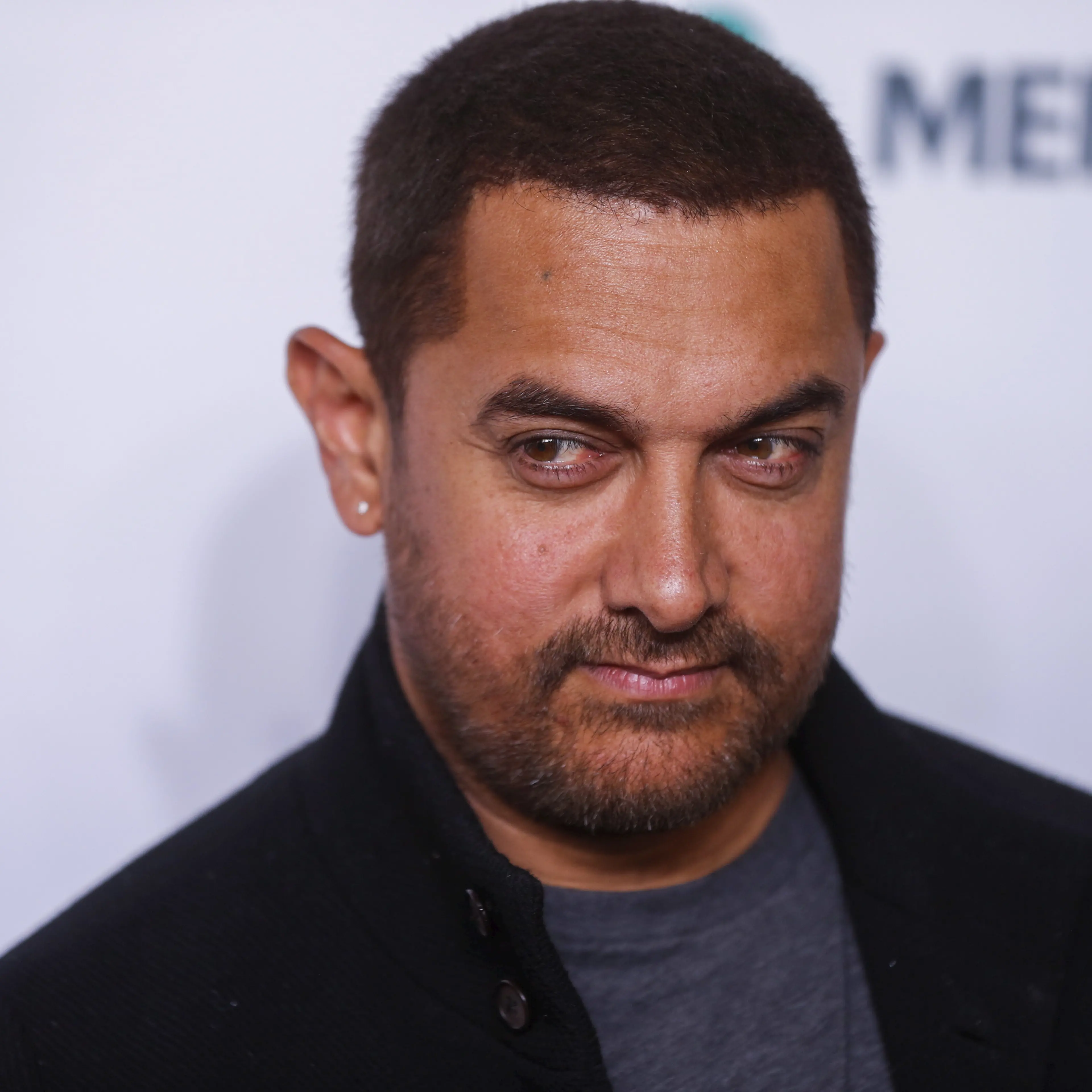 Indian actor Aamir Khan arrives for the opening night of the Women in the World summit in New York