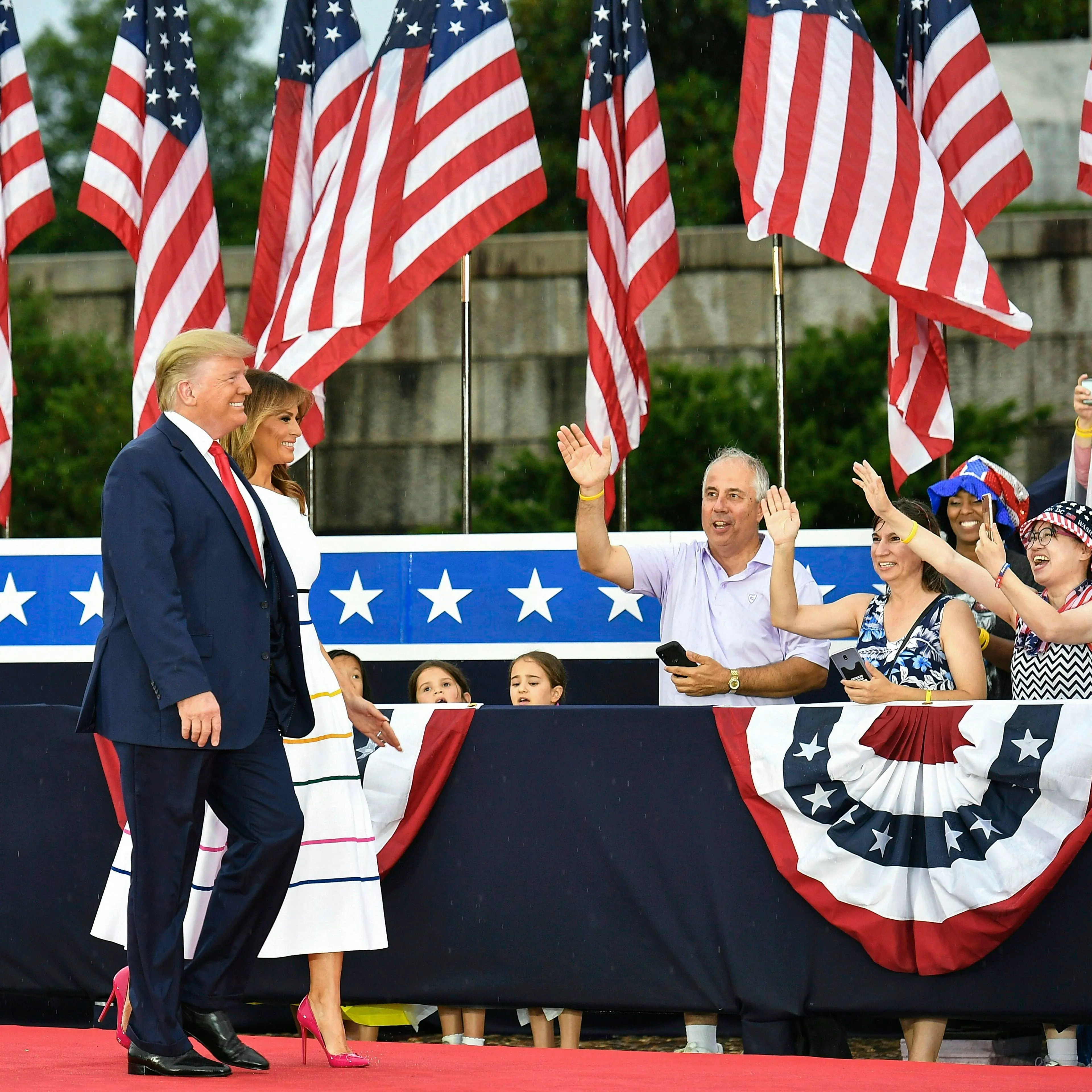 President Donald Trump at Fourth of July Salute to America