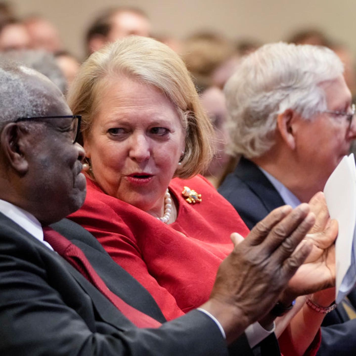 Justice Thomas Attends Forum On His 30 Year Supreme Court Legacy