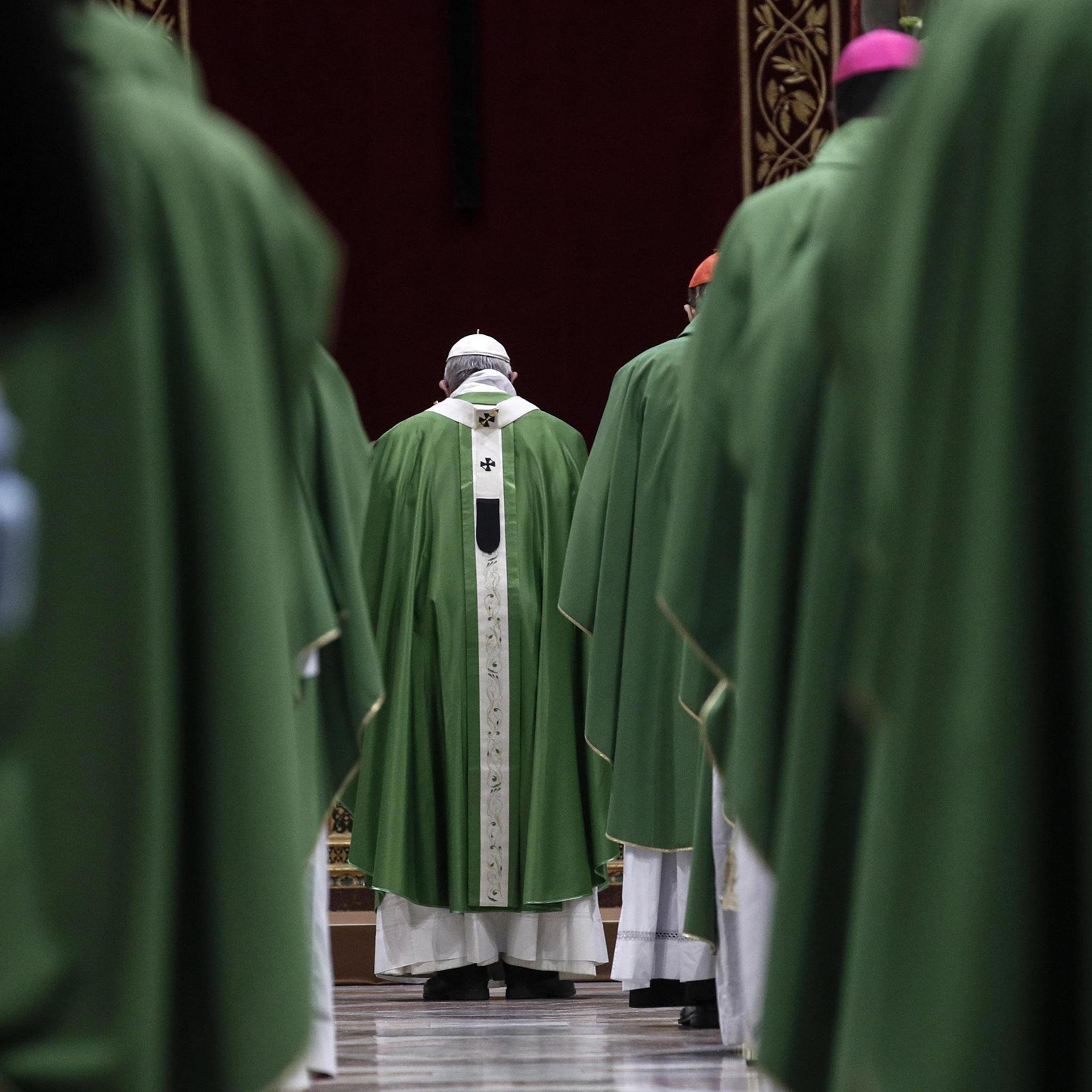 Pope Francis celebrates Mass in the Vatican on Feb. 24, the final day of his landmark sex-abuse summit