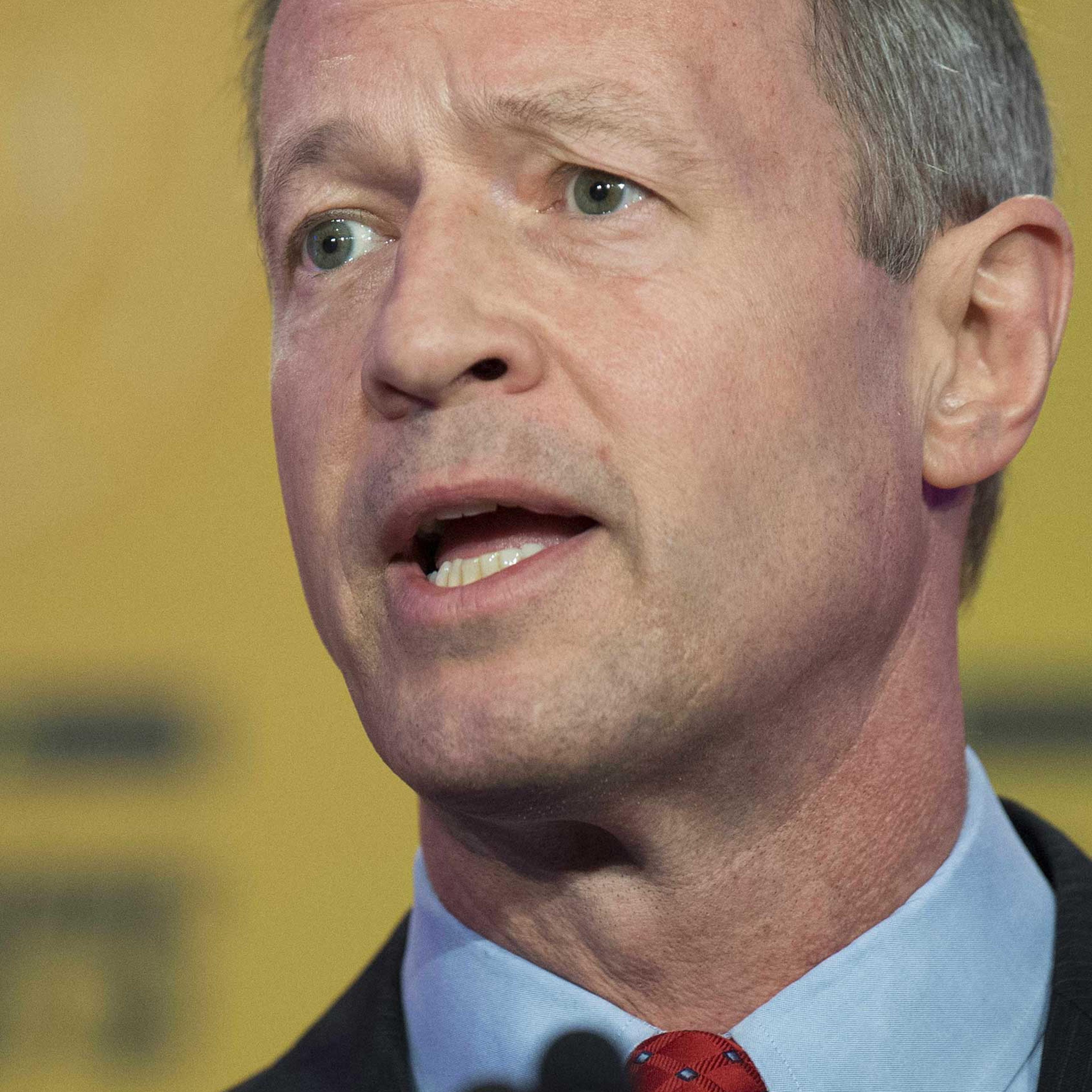 Former Democratic Maryland Governor Martin O'Malley addresses the 2015 International Association of Fire Fighters (IAFF) Alfred K. Whitehead Legislative Conference and Presidential Forum in Washington, DC, March 10, 2015.