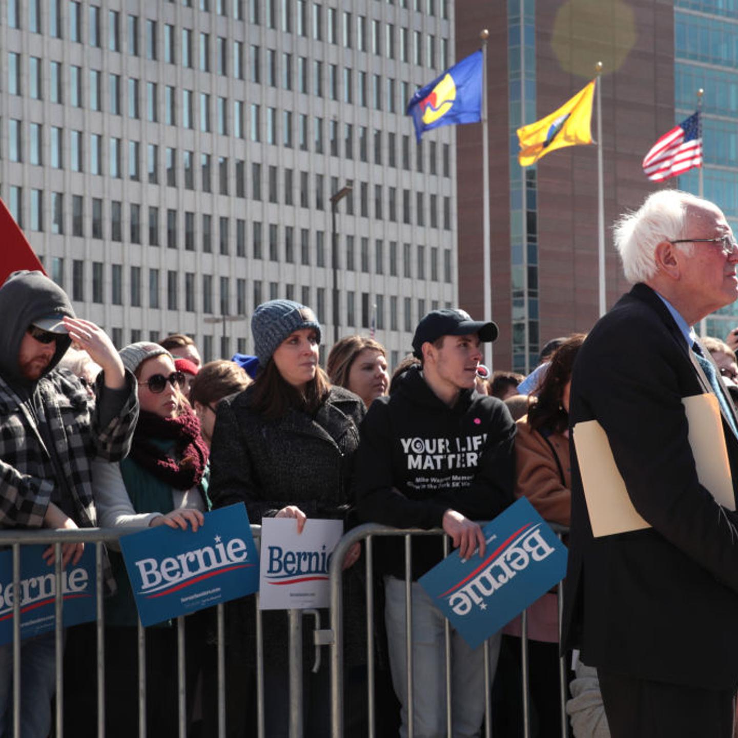 Democratic Presidential Candidate Bernie Sanders Holds Rally In Grand Rapids, Michigan