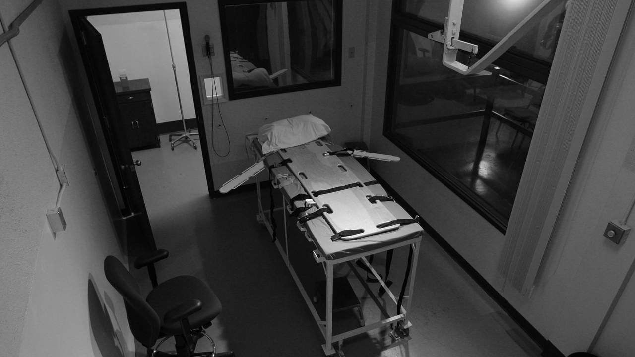 The execution chamber at the Washington State Penitentiary in Walla Walla, Wash. on Nov. 20, 2008.