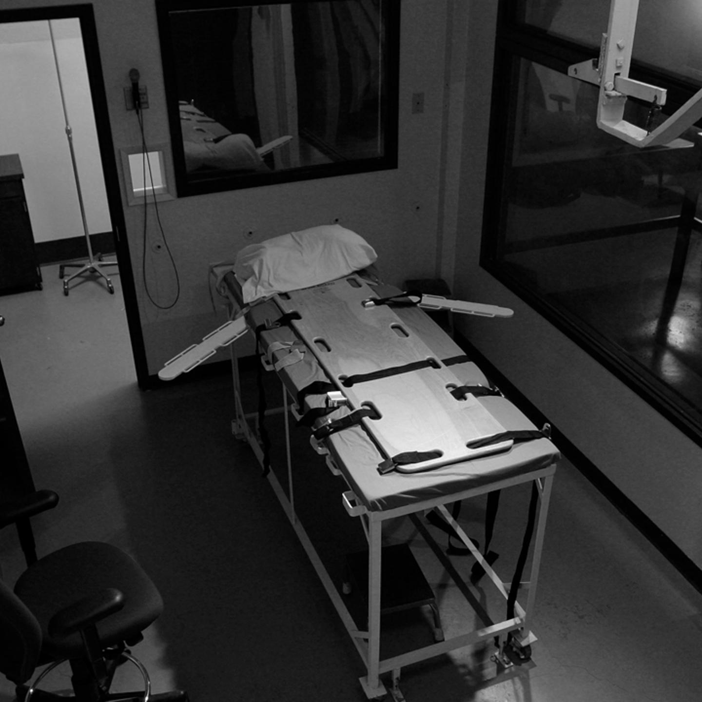The execution chamber at the Washington State Penitentiary in Walla Walla, Wash. on Nov. 20, 2008.