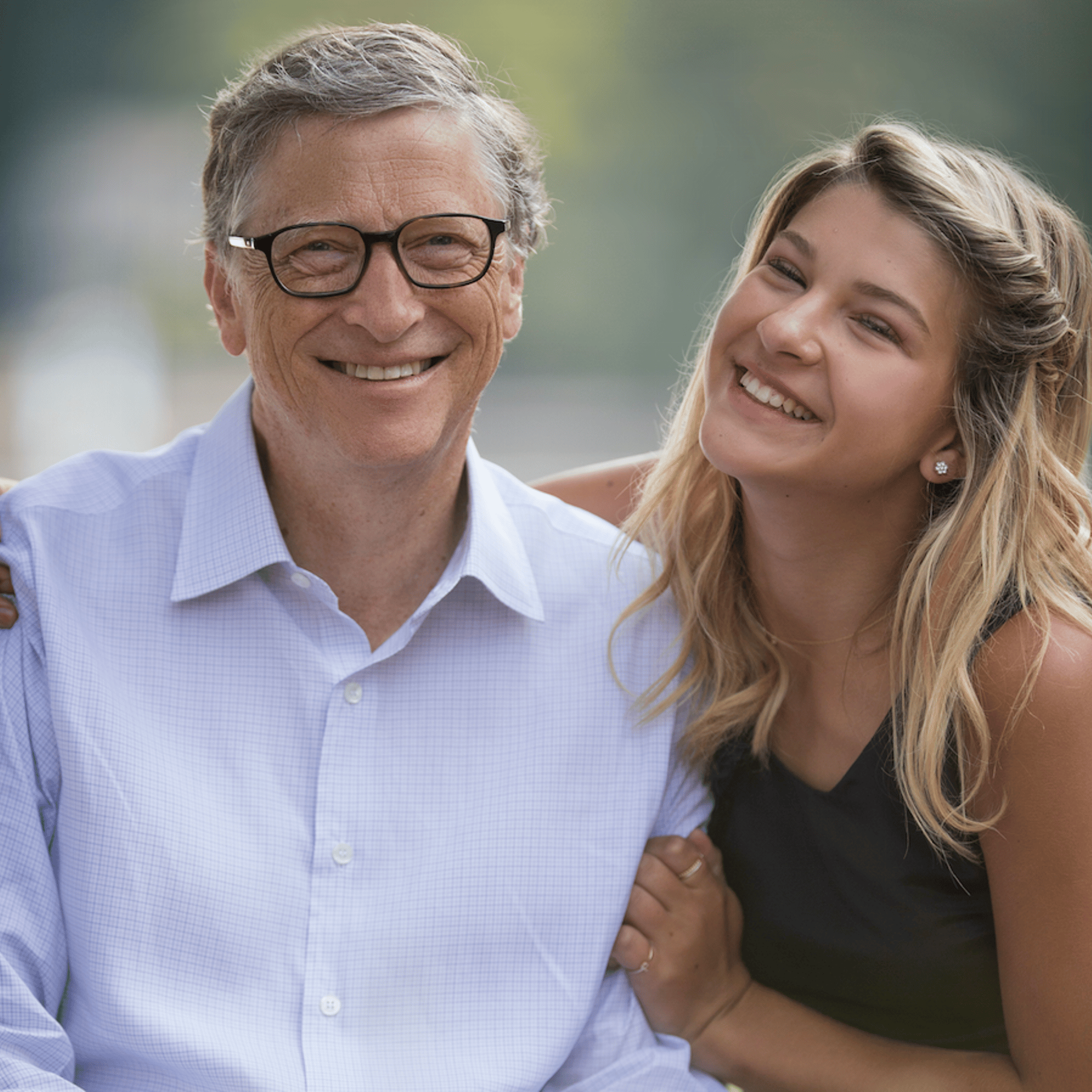 Bill Gates and daughter Phoebe Gates in August 2017