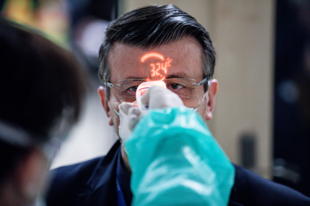 Virus Screening Of Airline Passengers Arriving From Italy