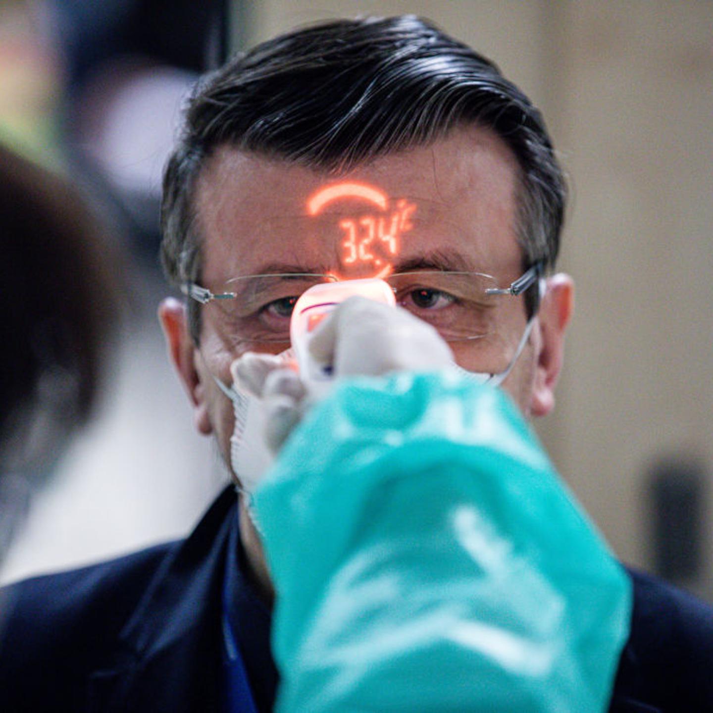 Virus Screening Of Airline Passengers Arriving From Italy