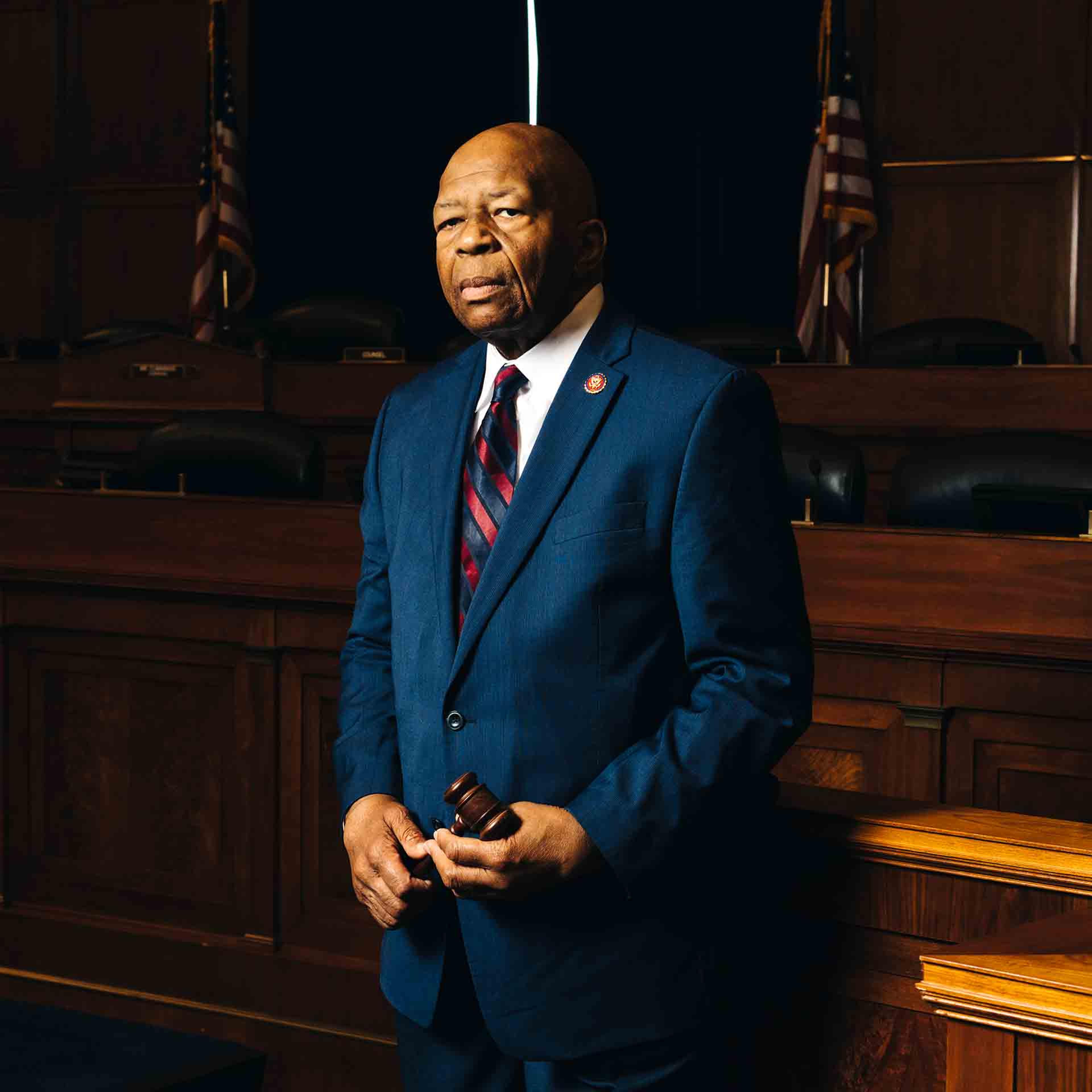 Cummings in the House Oversight Committee hearing room in Washington on May 2