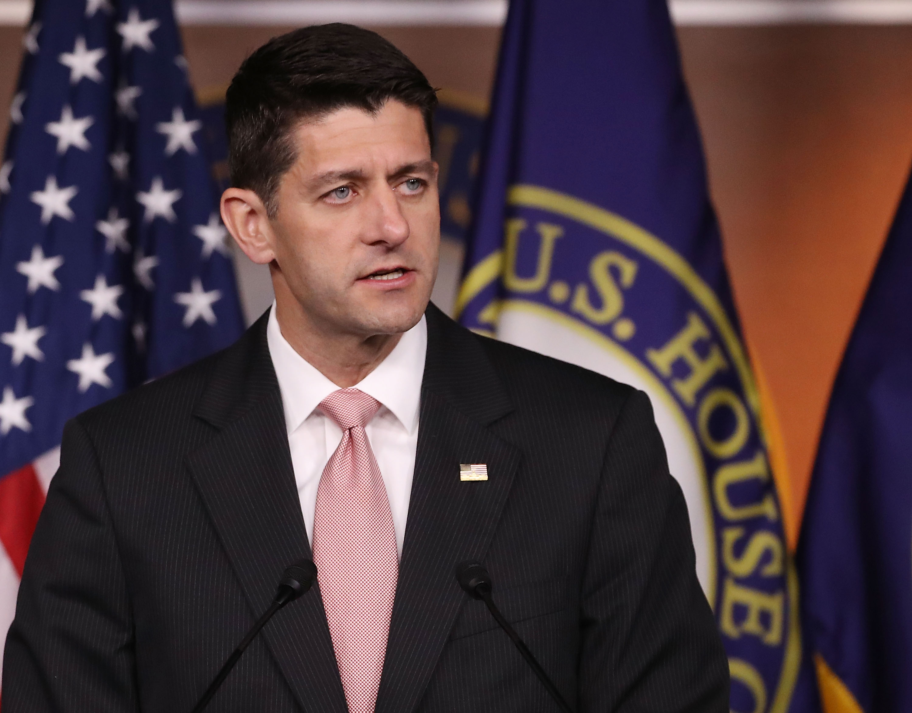 House Speaker Paul Ryan (R-WI), speaks to the media during his weekly news conference on Capitol Hill in Washington, D.C. on July 7, 2016.