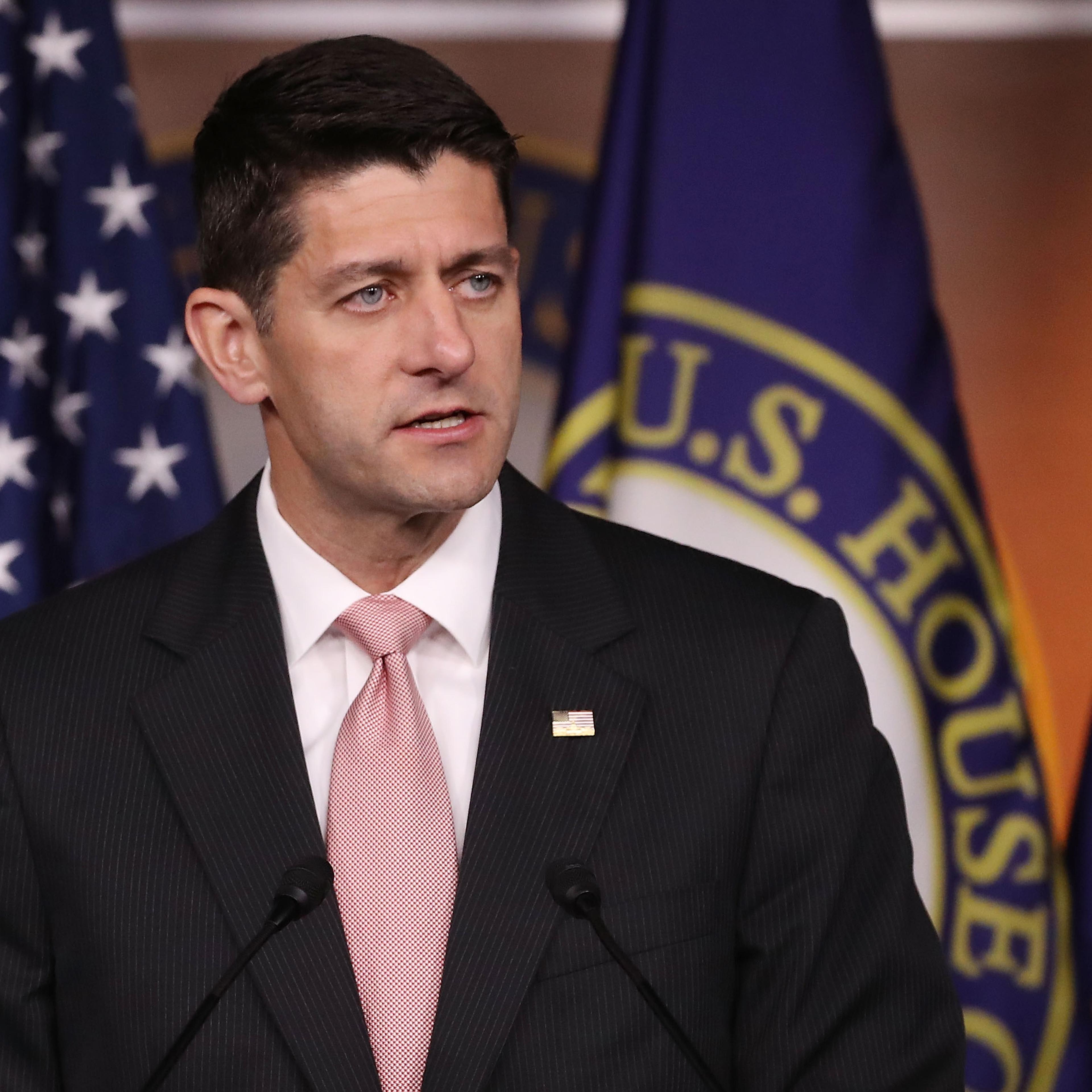 House Speaker Paul Ryan (R-WI), speaks to the media during his weekly news conference on Capitol Hill in Washington, D.C. on July 7, 2016.