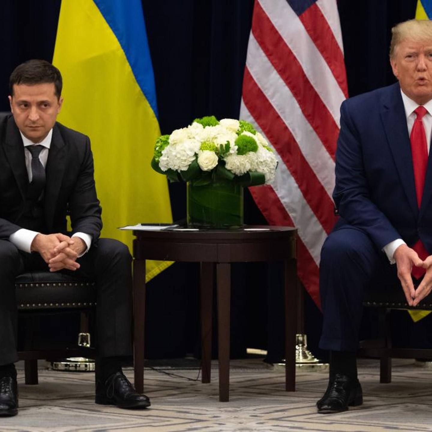 President Donald Trump and President Volodymyr Zelensky