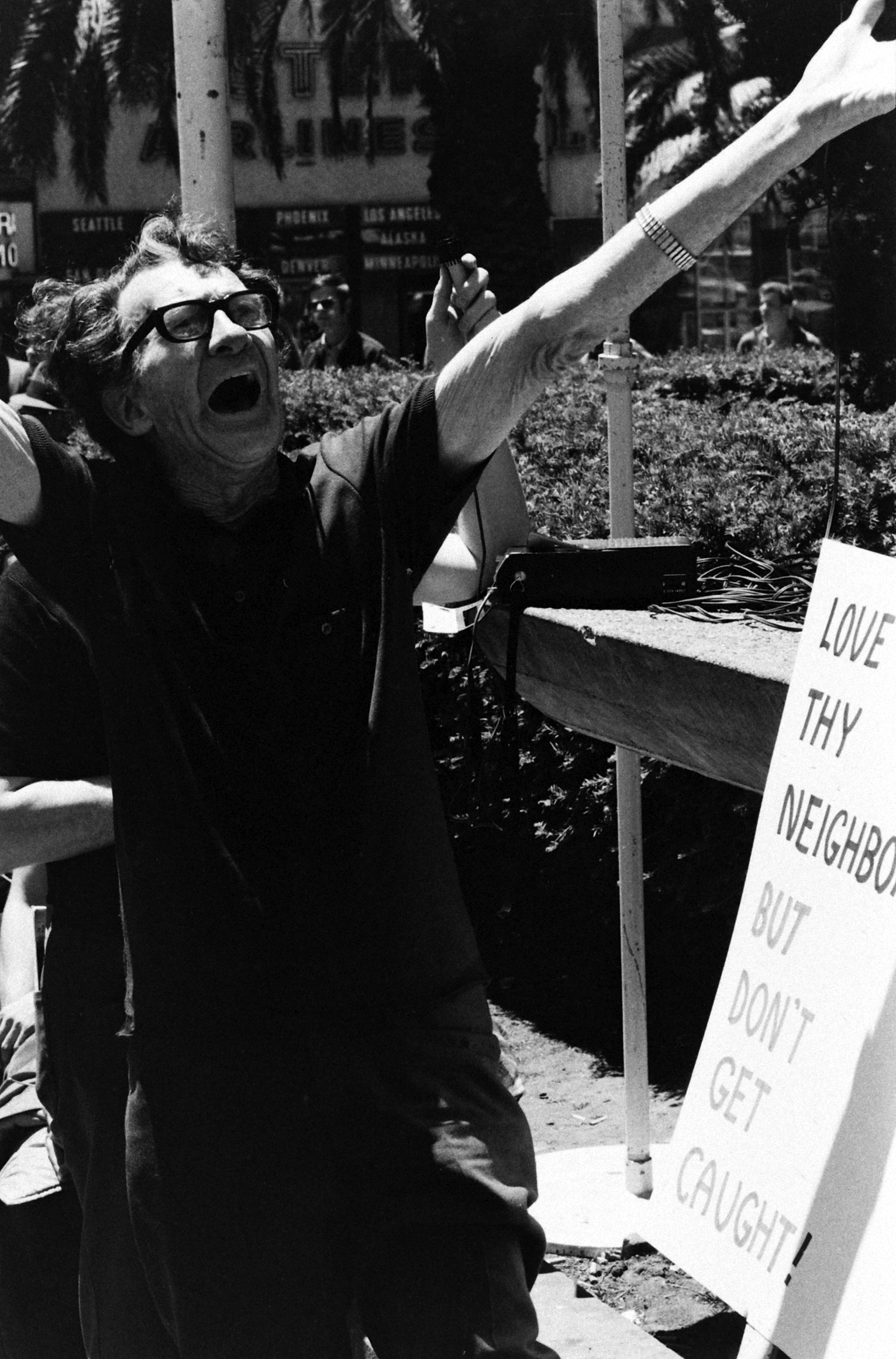 Gay rights protest, California, 1971.