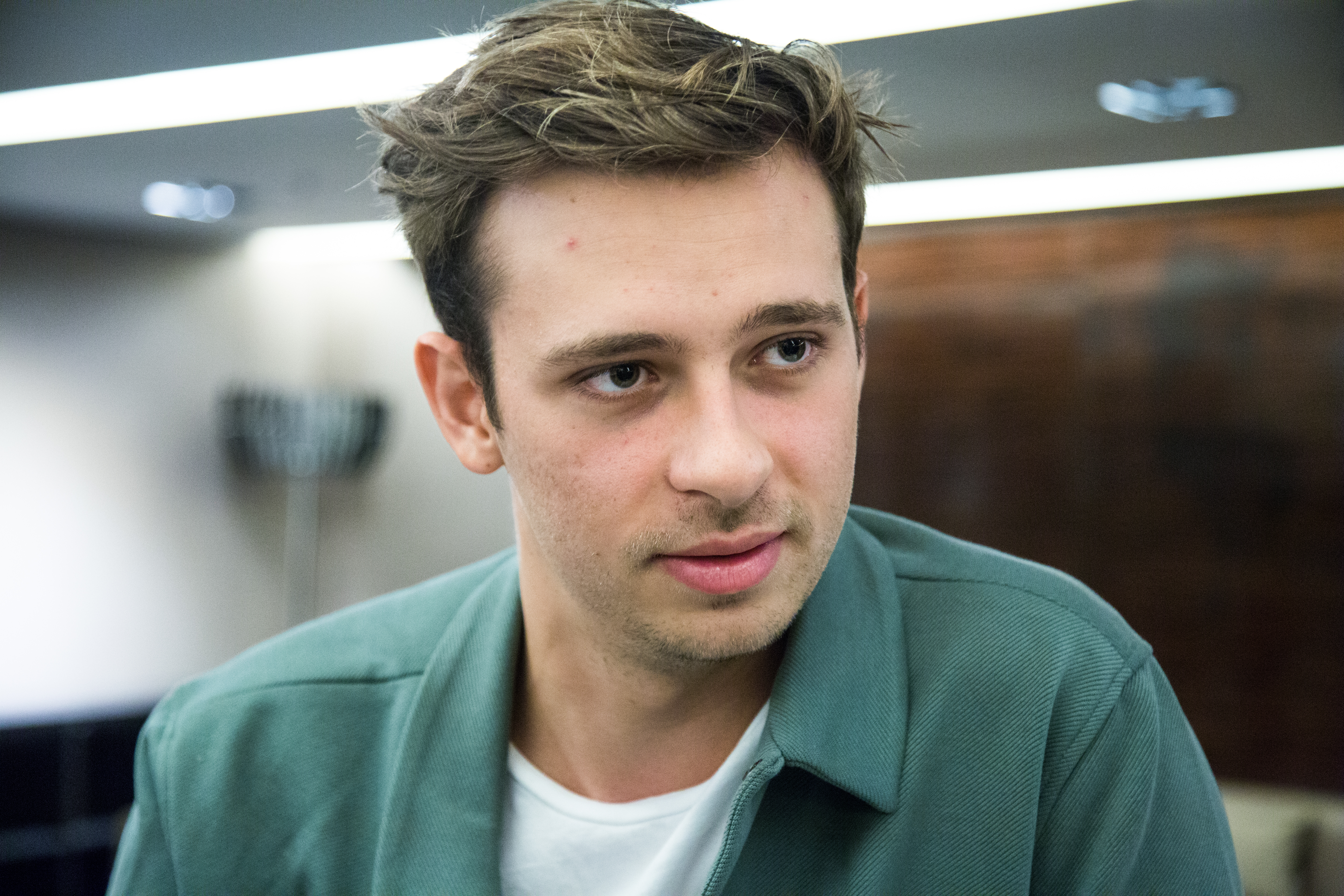 Flume sits down with Time before his performance at the Creamfields festival in Hong Kong on December 16, 2017.Photo by Aria Hangyu Chen for Time.
