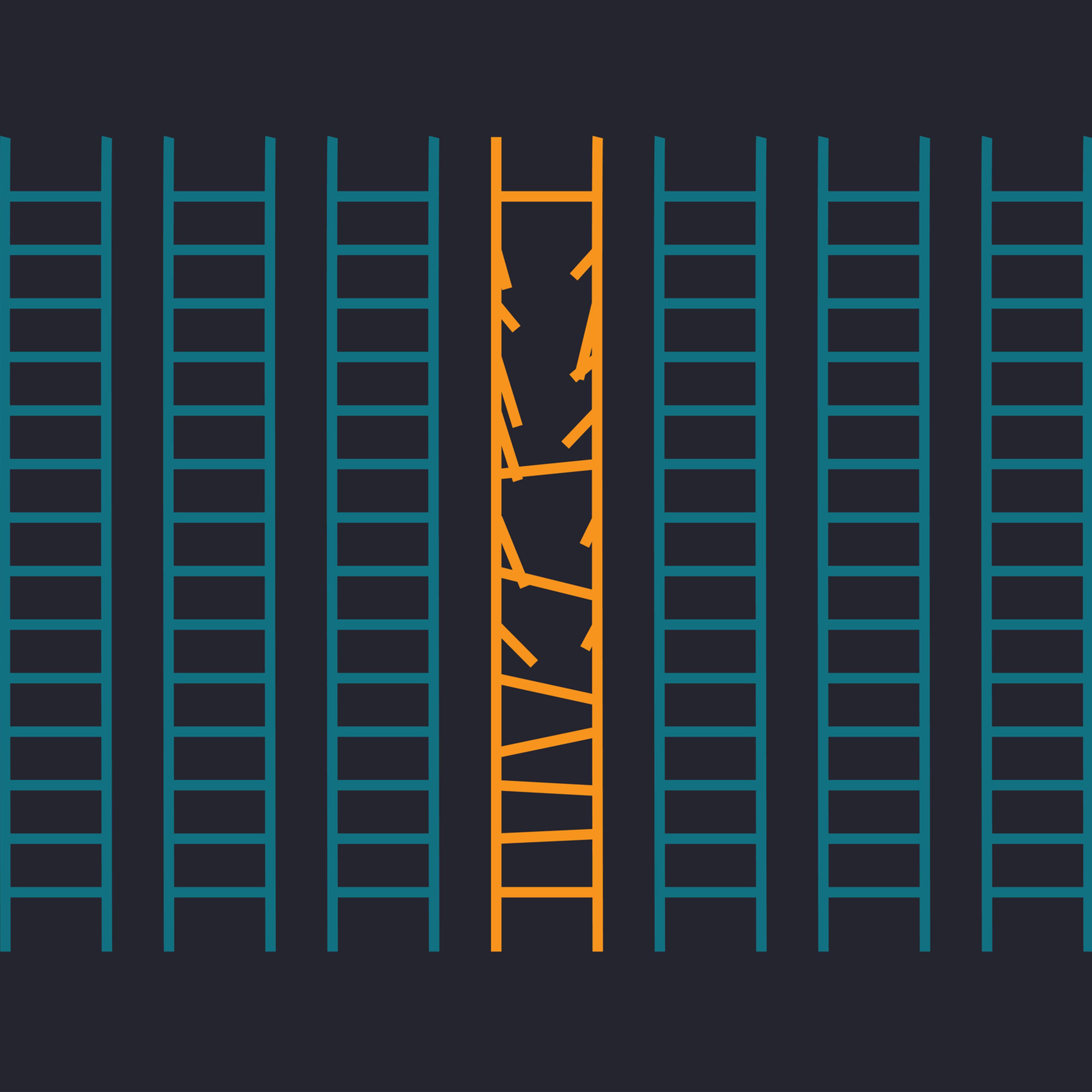Broken ladder