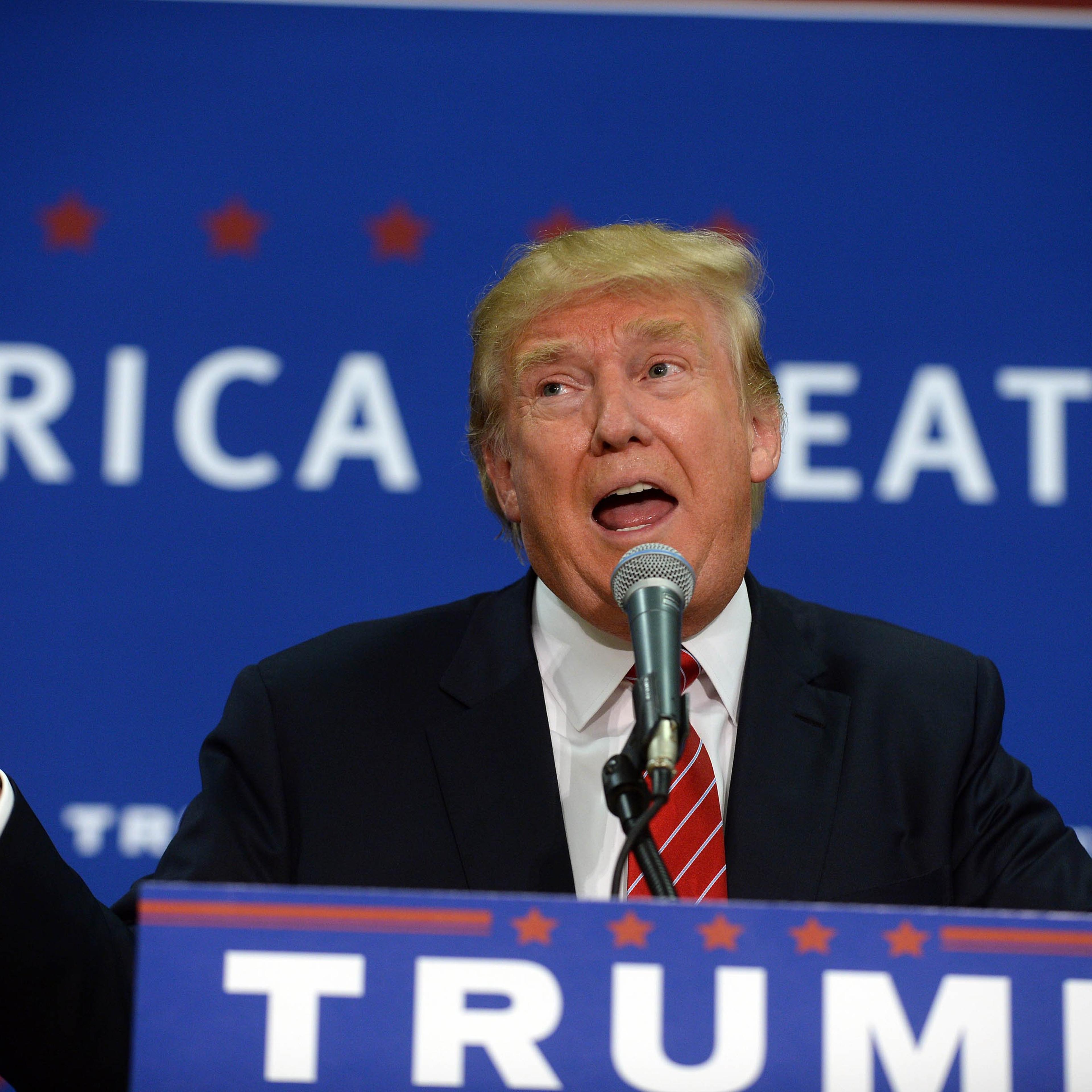 Donald Trump Holds Campaign Rally In Keene, New Hampshire