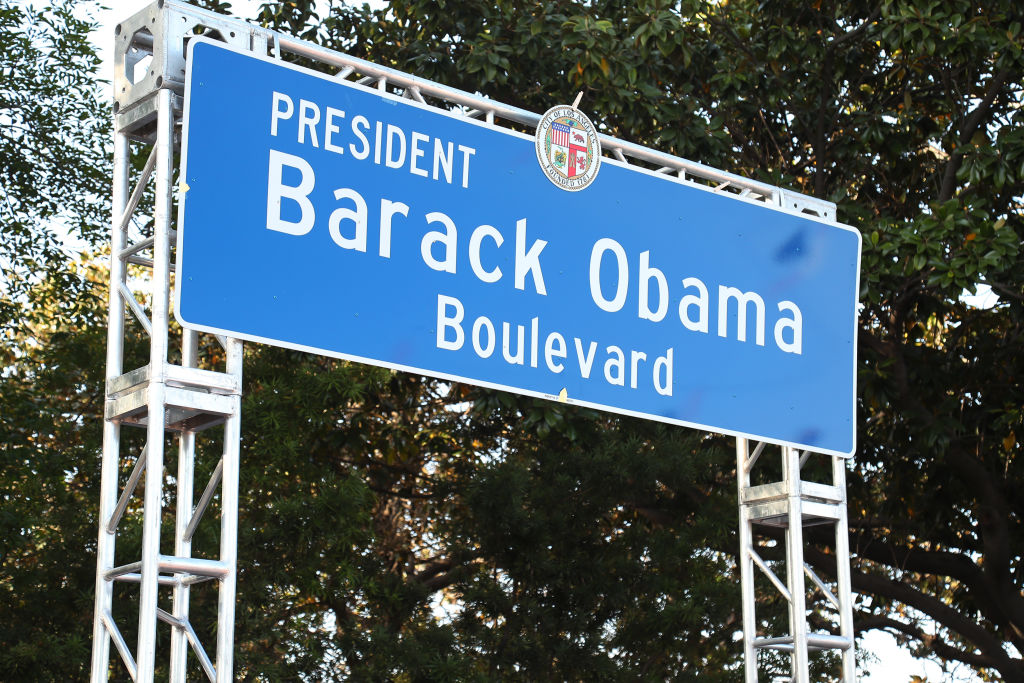 Obama Boulevard in Los Angeles