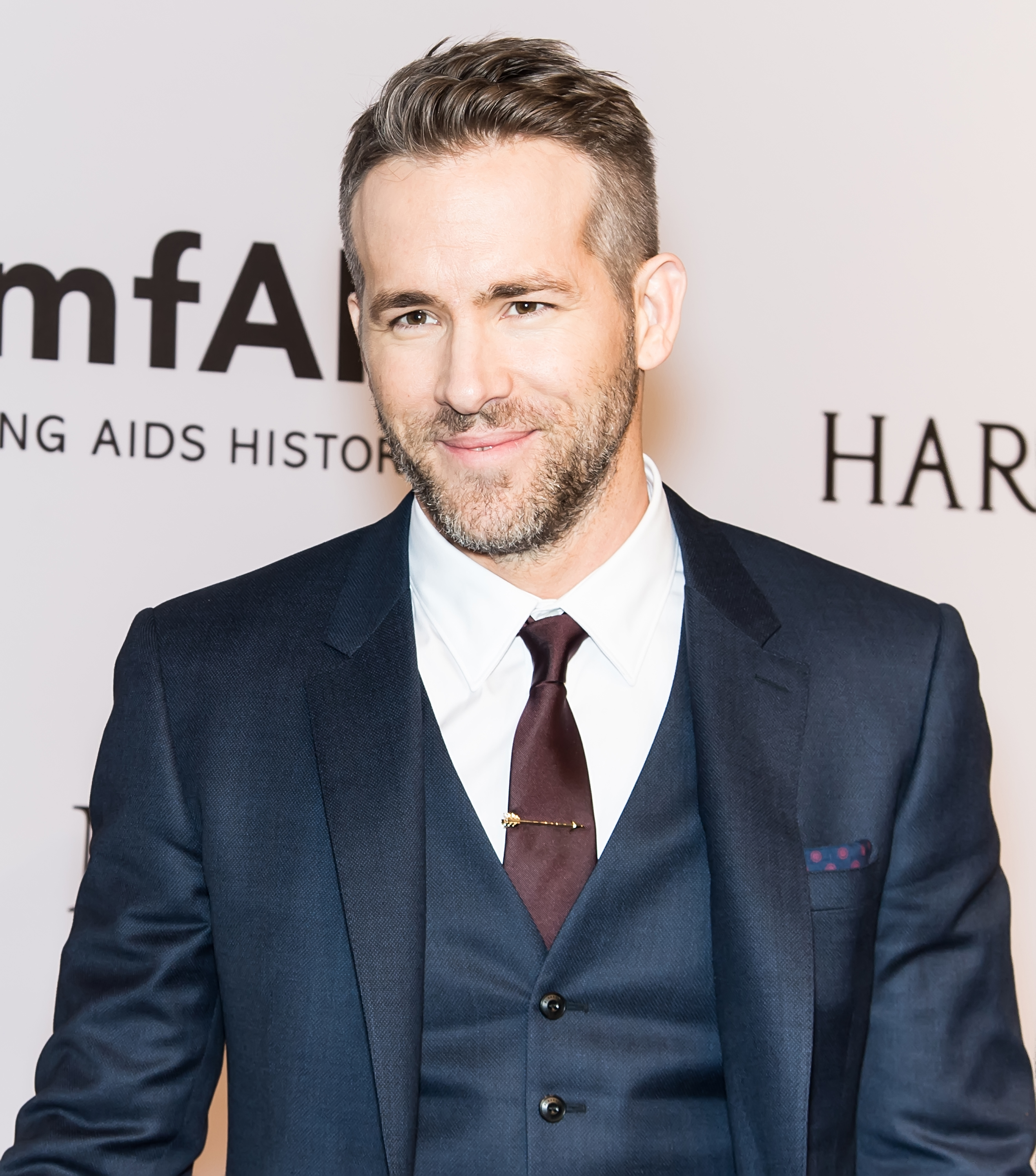 Actor Ryan Reynolds attends the 2016 amfAR New York Gala at Cipriani Wall Street on February 10, 2016 in New York City.